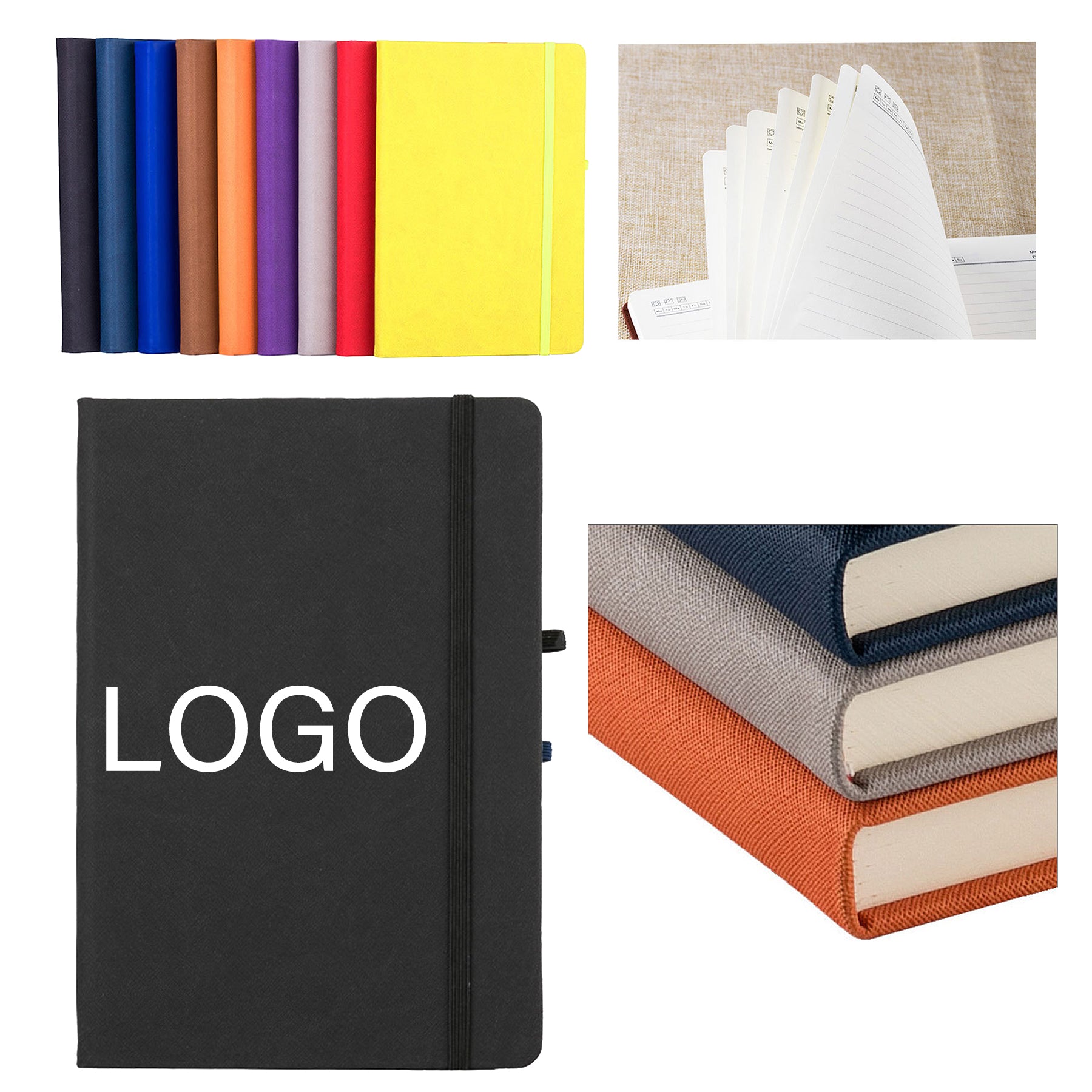 Hard Cover Journal With Pen Loop