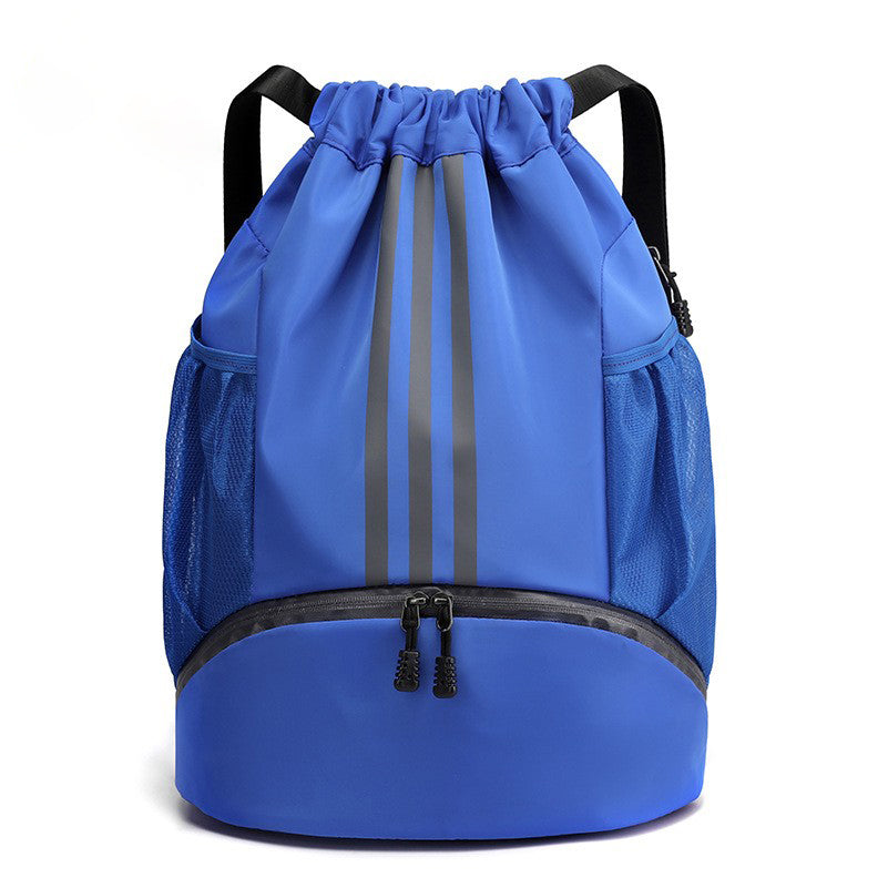 Drawstring Backpack With Shoes Compartment