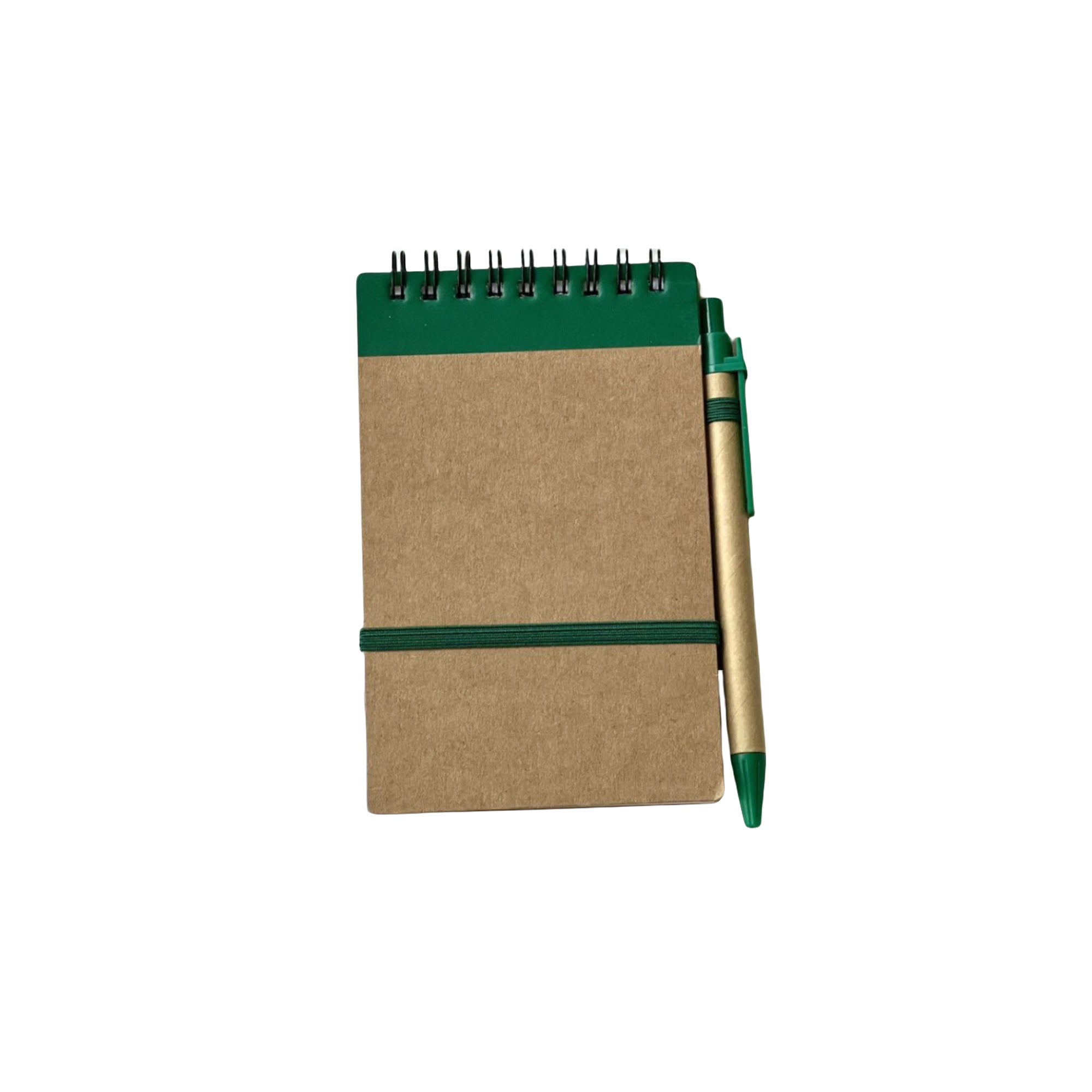 Vintage Kraft Coil Notebook with Pen