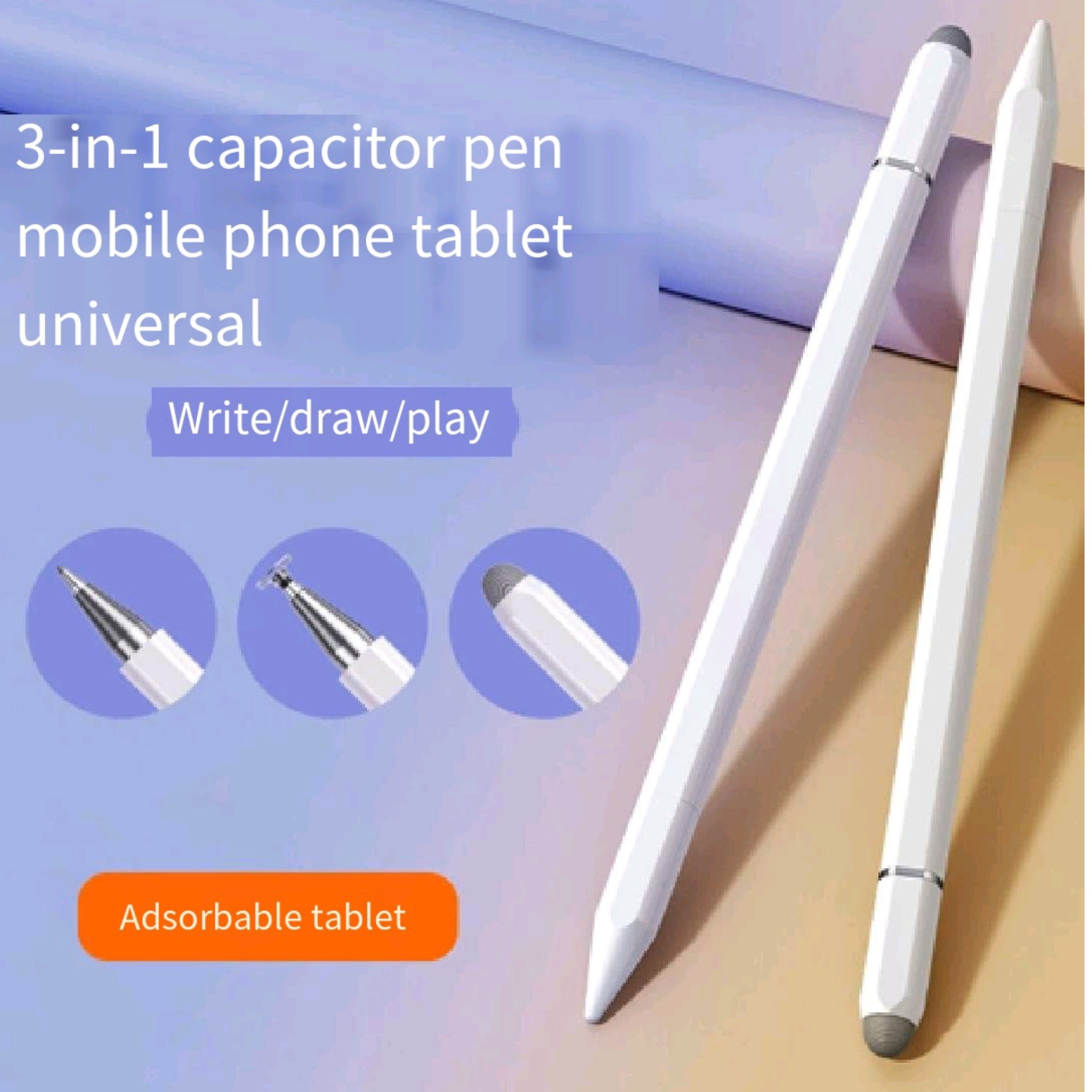 Three - in - One Electronic Screen Stylus
