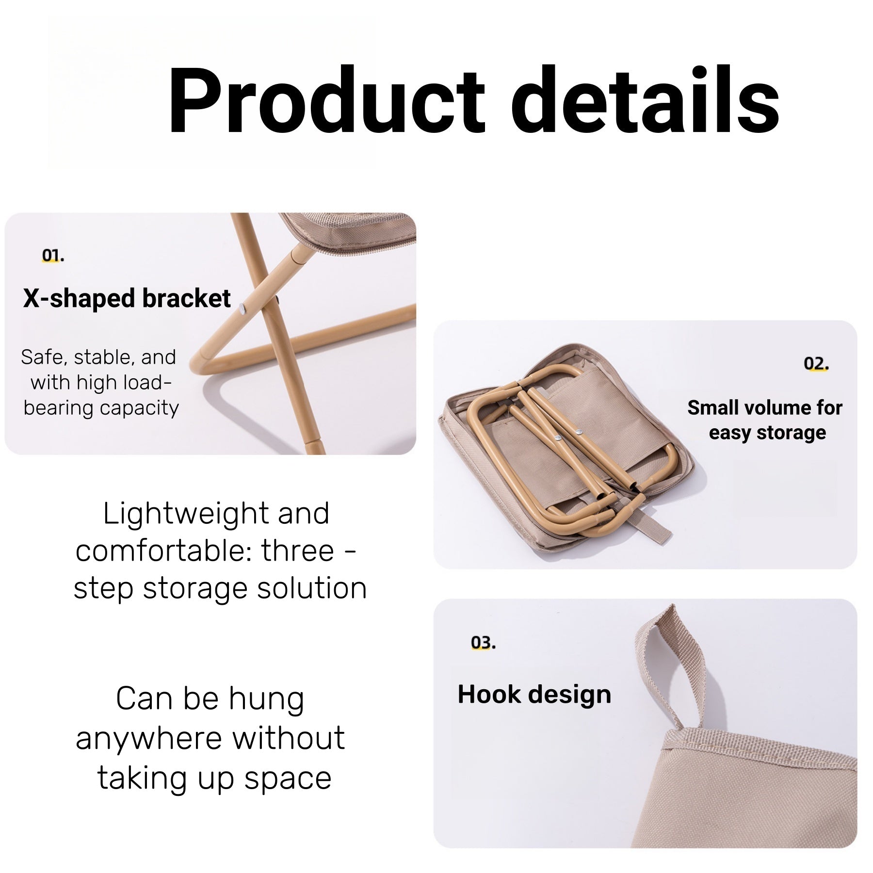 Outdoor Compact Folding Stool