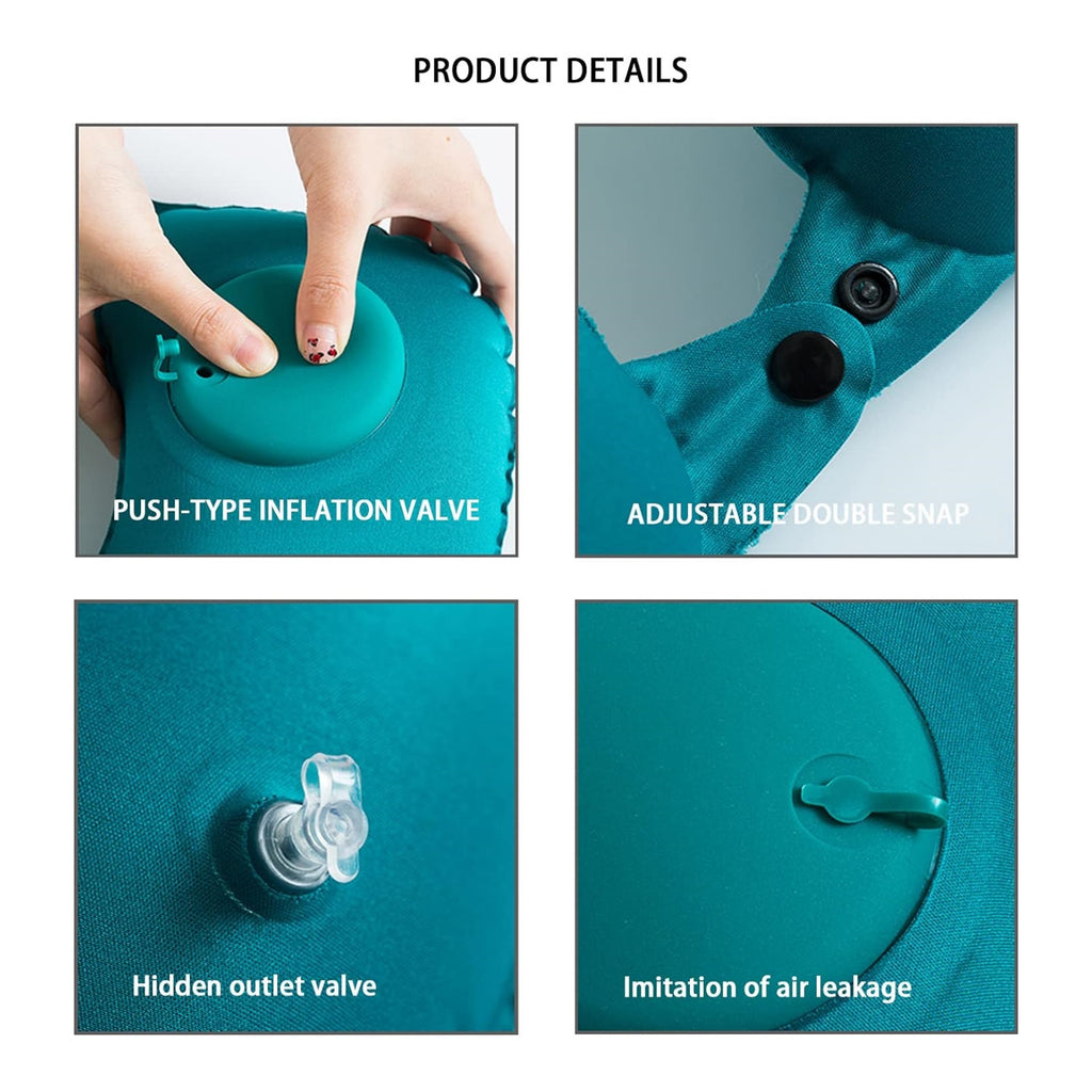 Foldable U Shaped Inflatable Neck Pillow