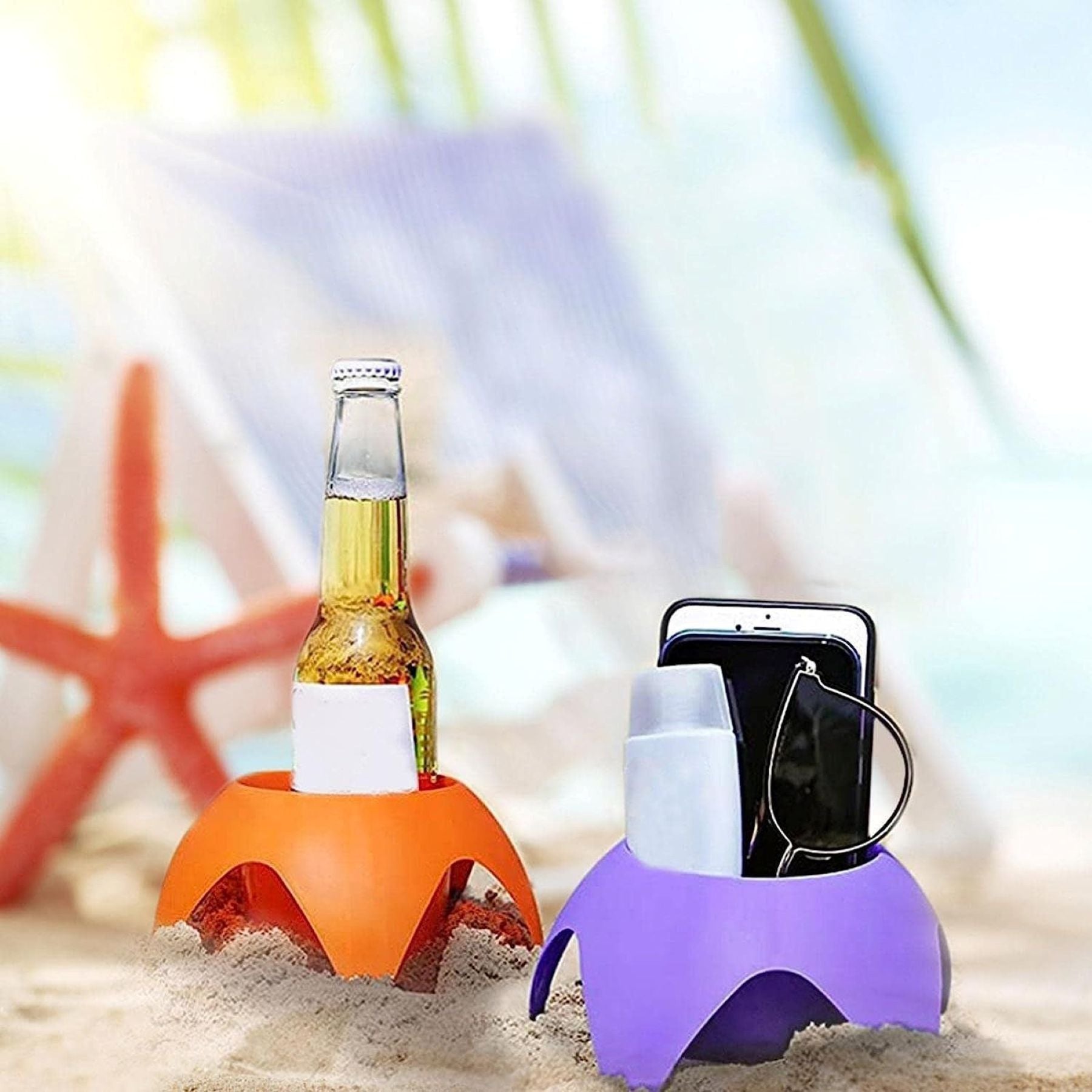 Plastic Beach Water Cup Holder