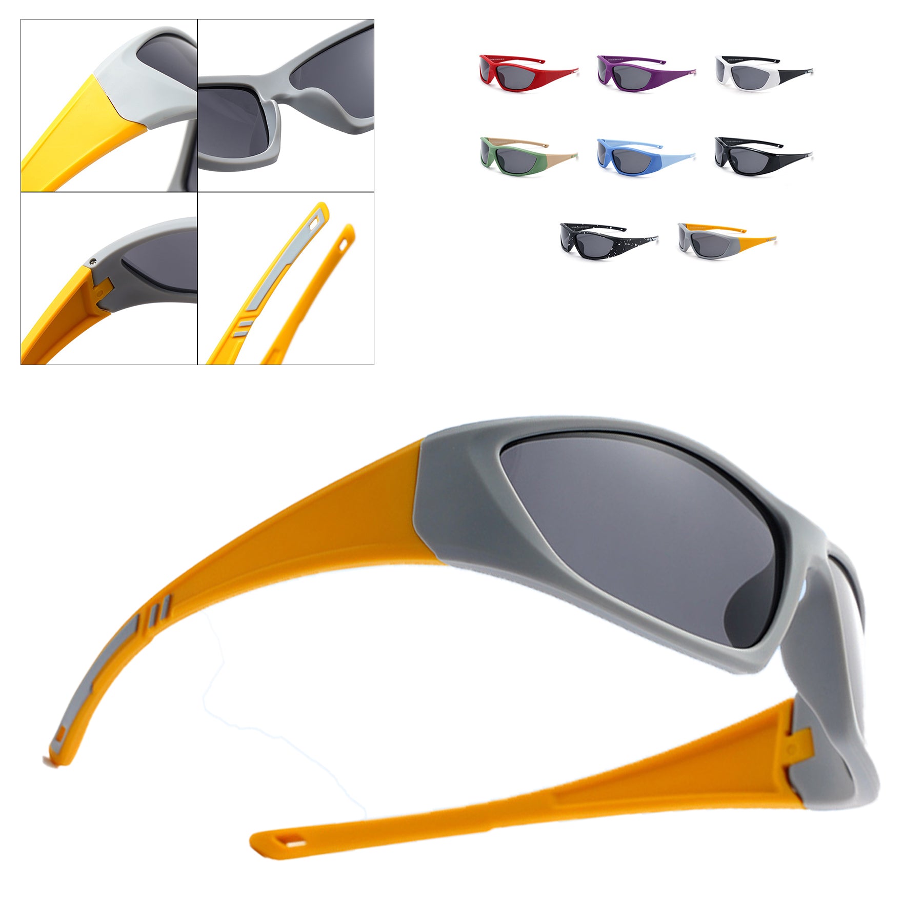 Children's Outdoor Protective Sunglasses Made Of Soft Silicone And UV Resistant