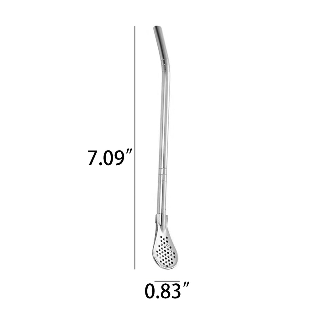 Spoon Straws 304 Stainless Steel With Filter Spoon