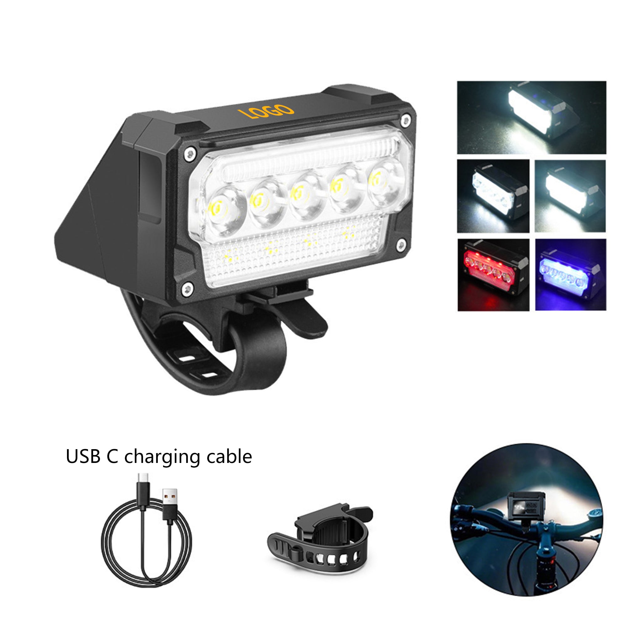 Rechargeable Bicycle Lights Ultra Bright for Night Riding