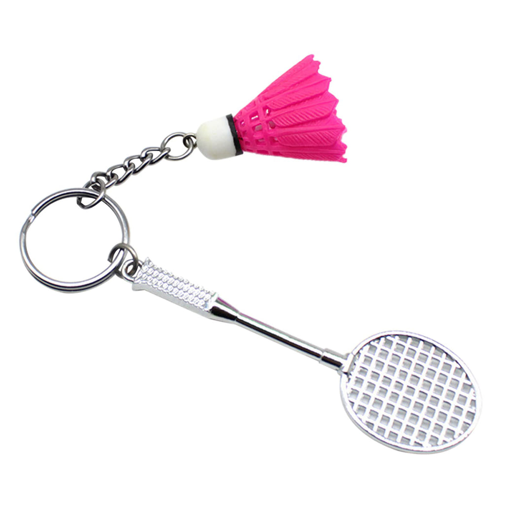Badminton-Shaped Key Chain