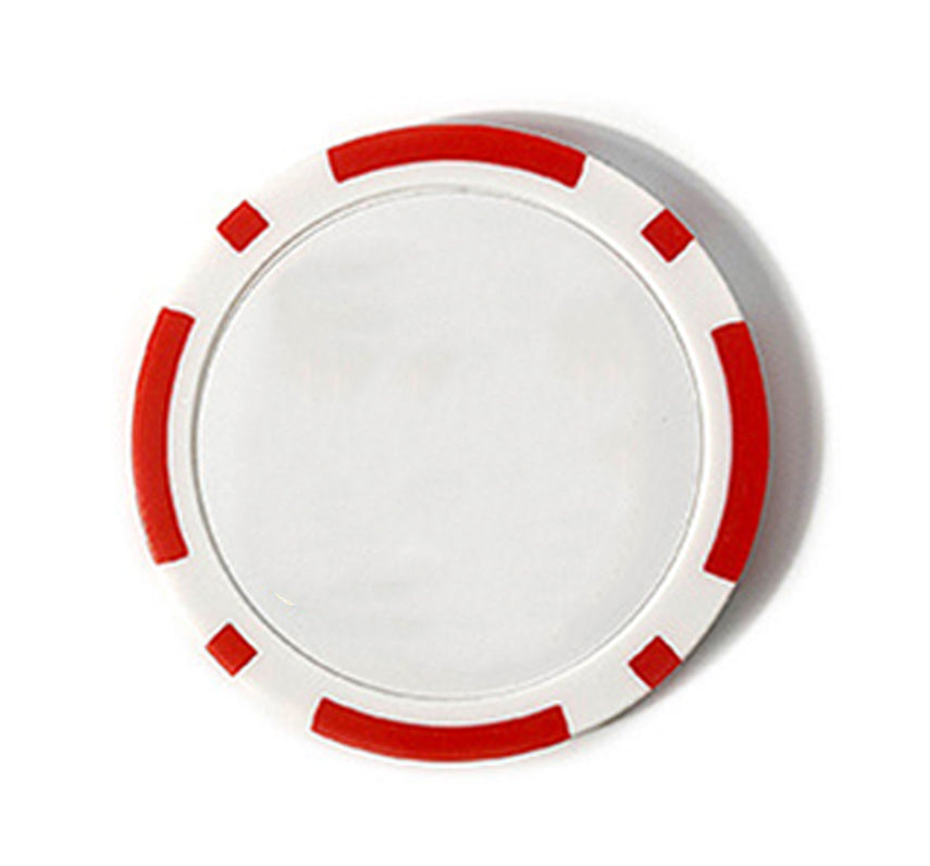Poker Chip With Removable Ball Marker