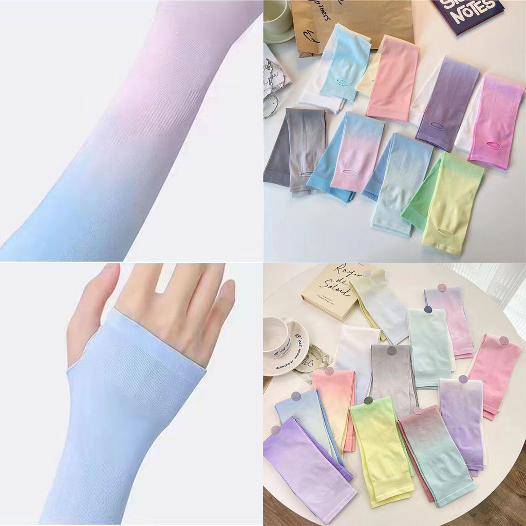 Gradient Colored Cooling Arm Sleeves
