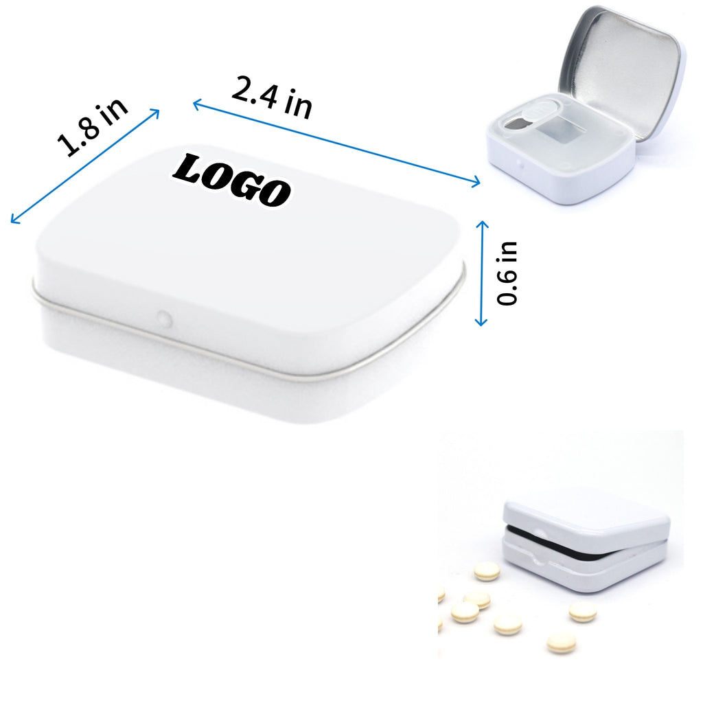 Mint Lozenges Flip Top Tin Box