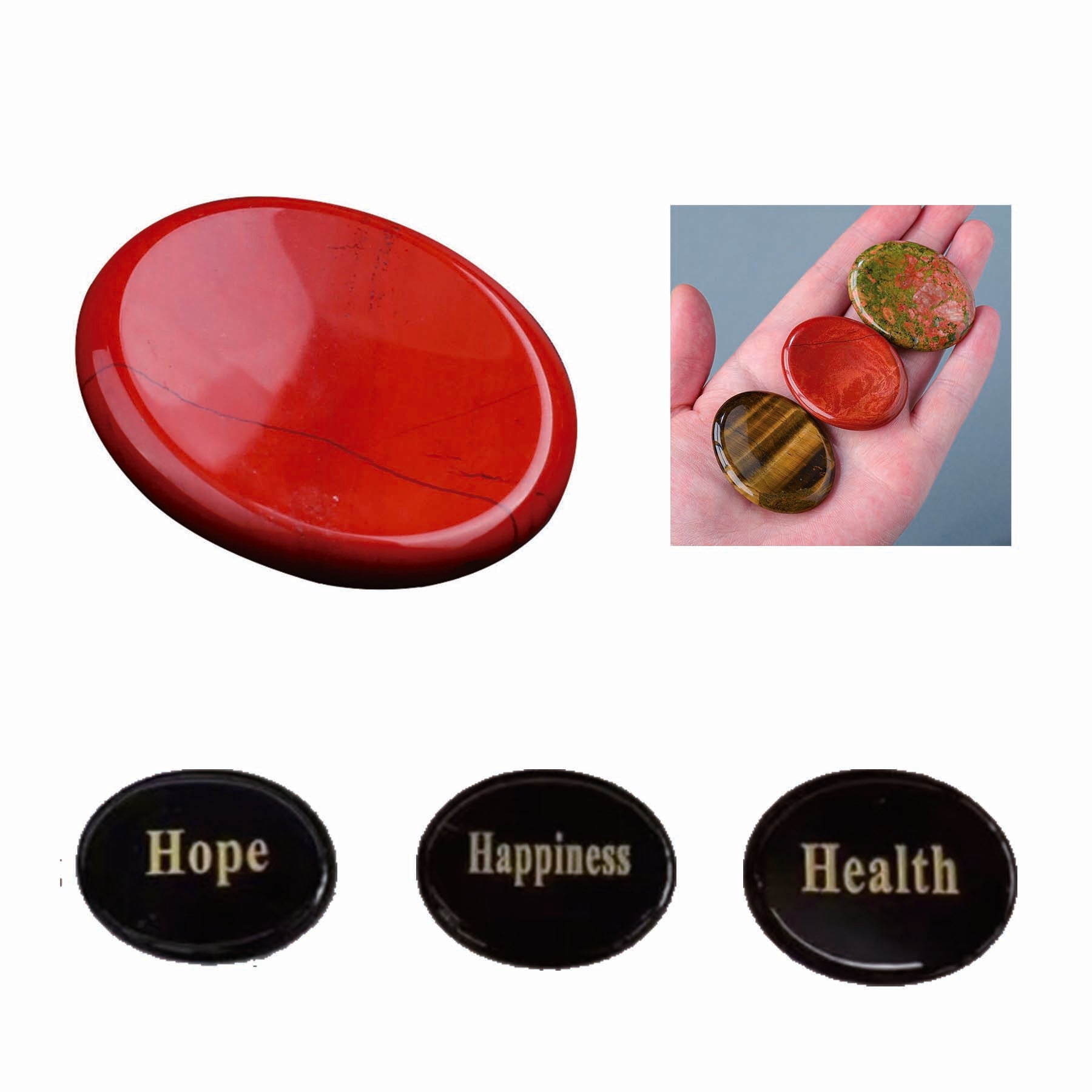 Natural Thumb Worry Stone