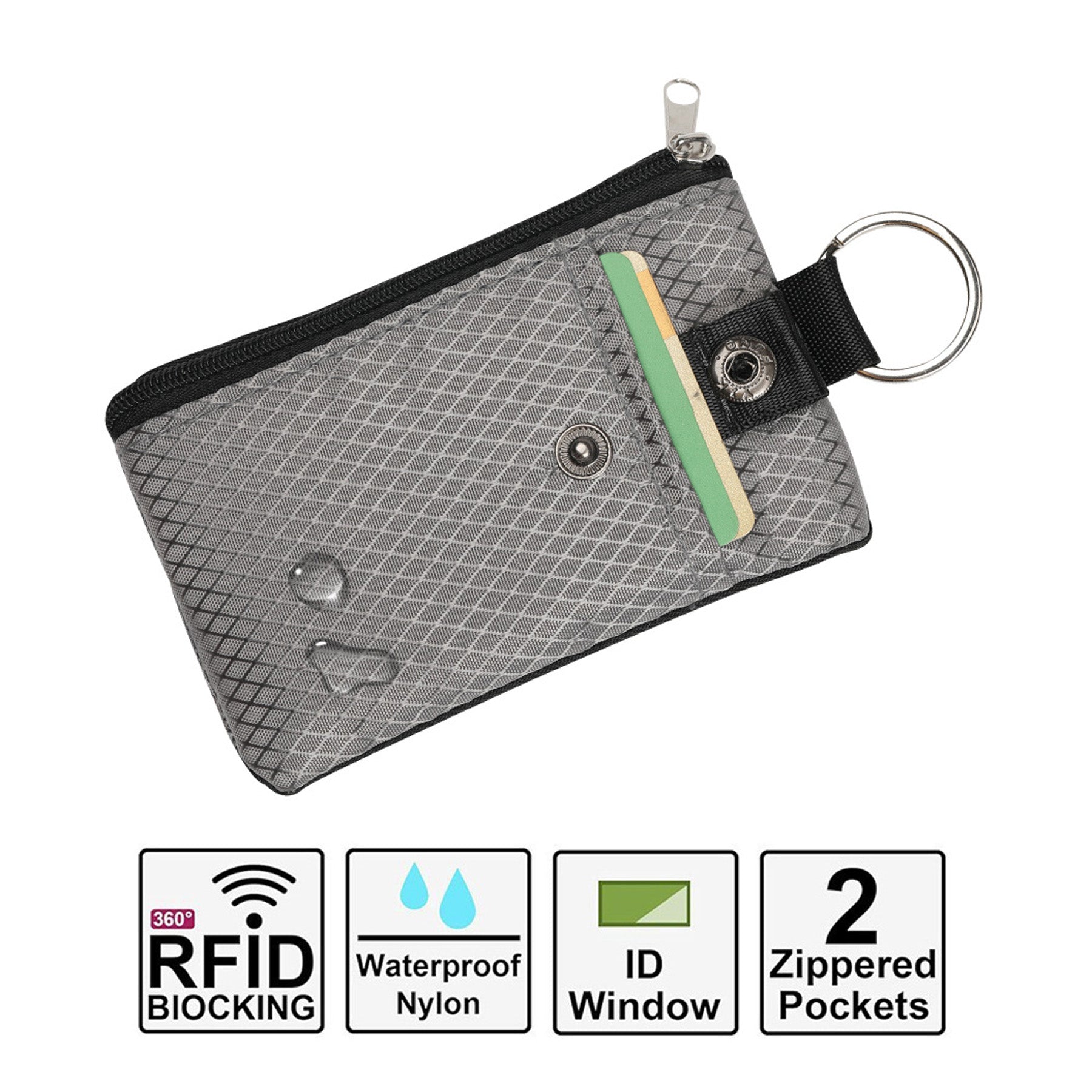 Minimalist Rfid Blocking Small Wallet With Id Window