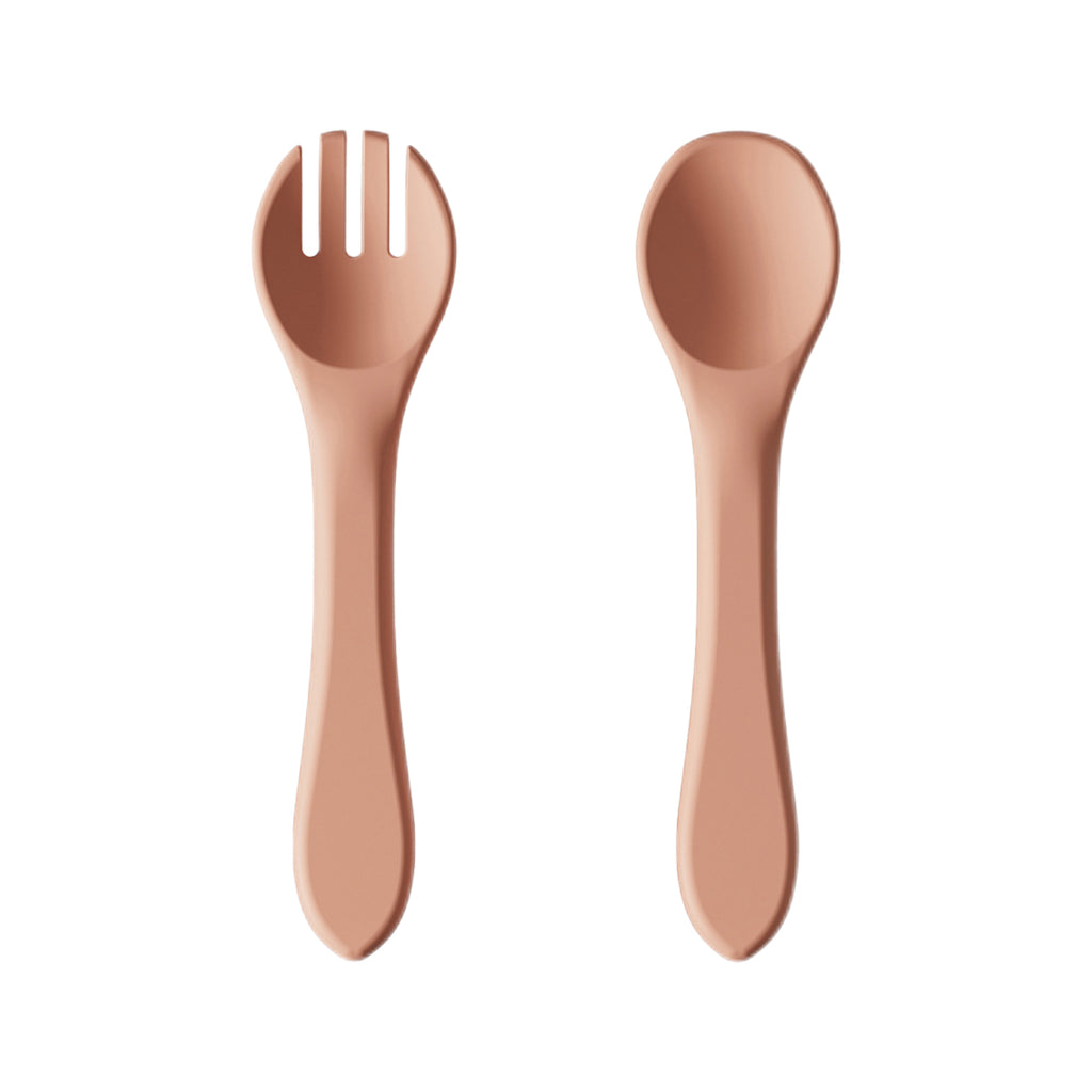 Kids’ Silicone Soft Fork & Spoon Set