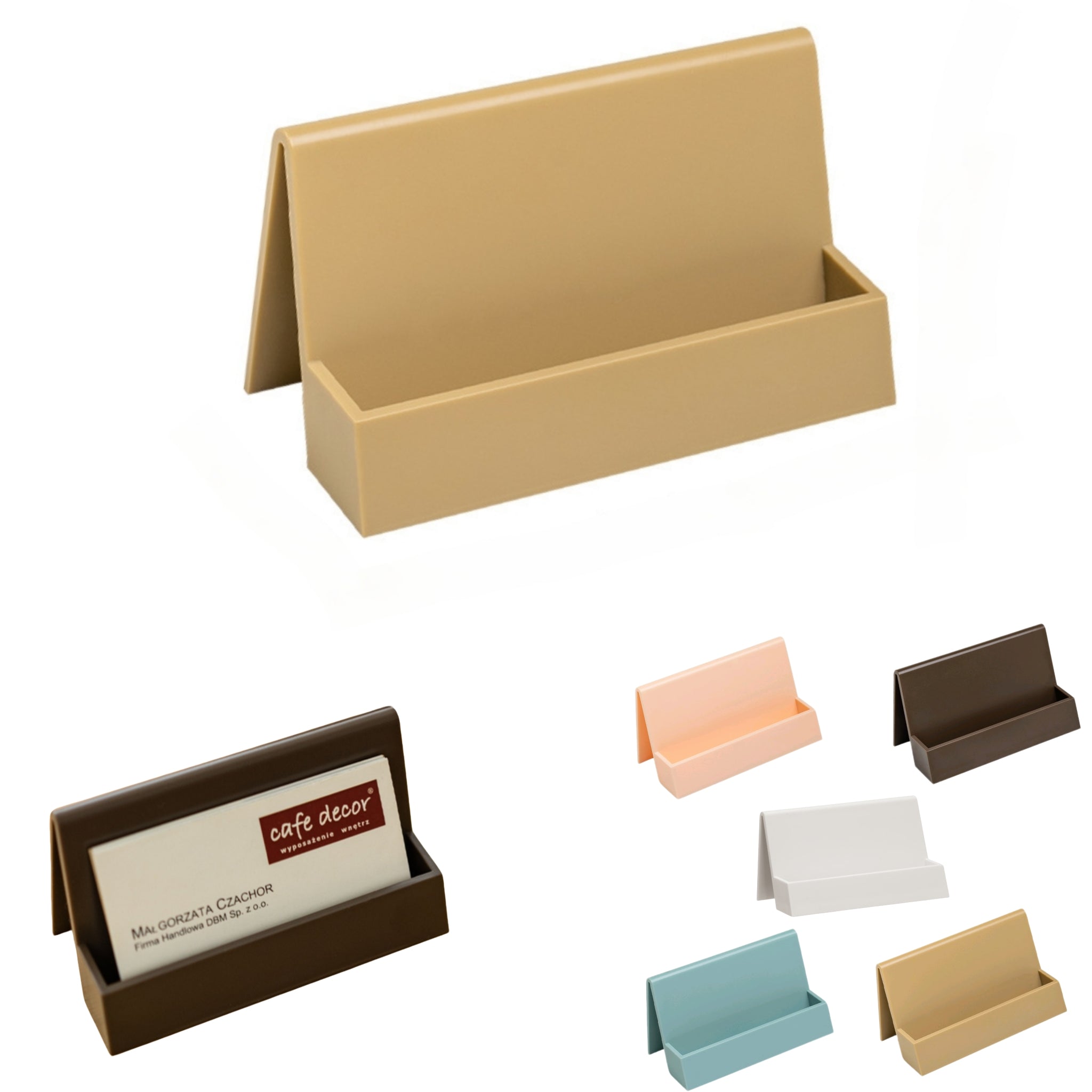 Modern Desktop Holder Business Card Note Tilt