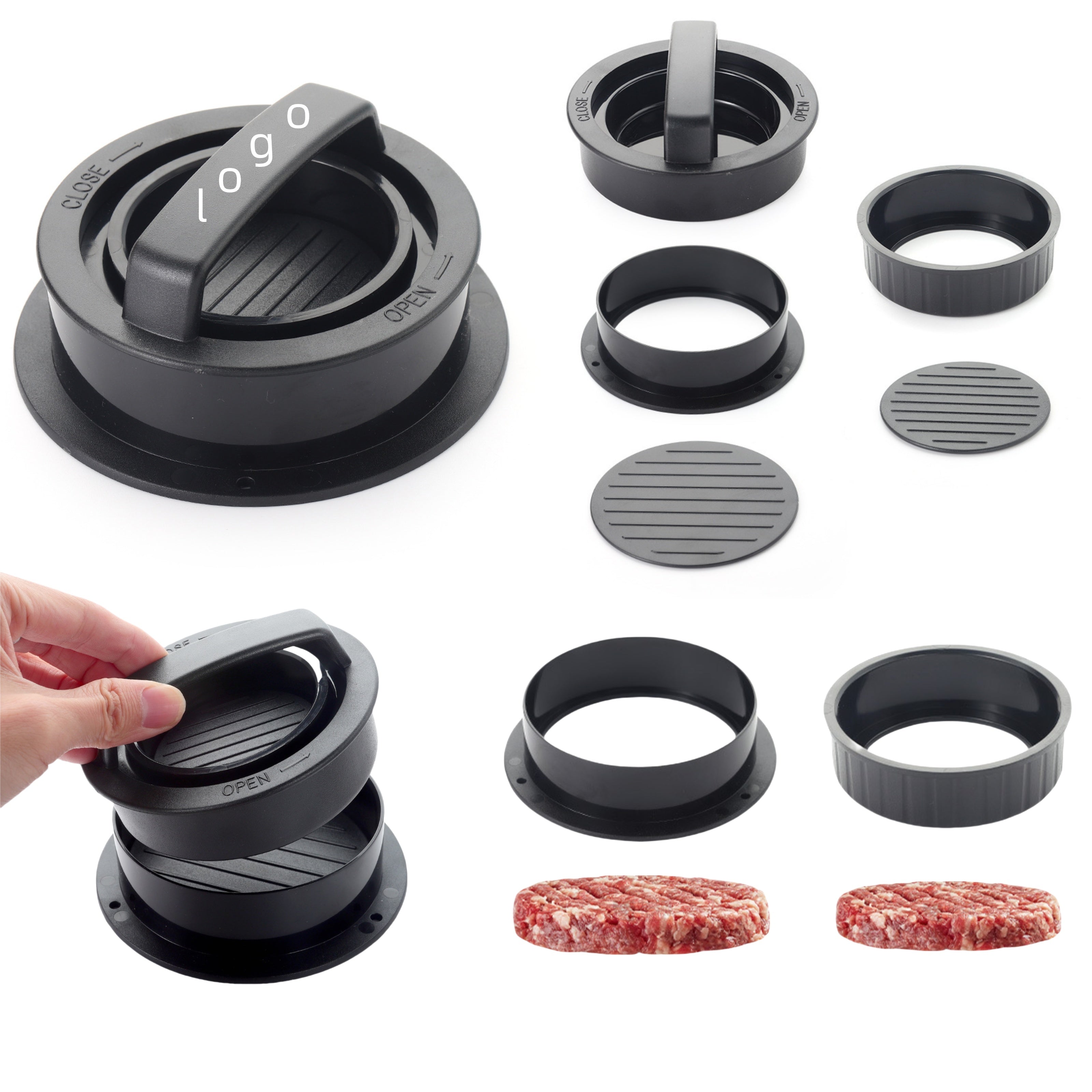 Manual Hamburger Patty Press
