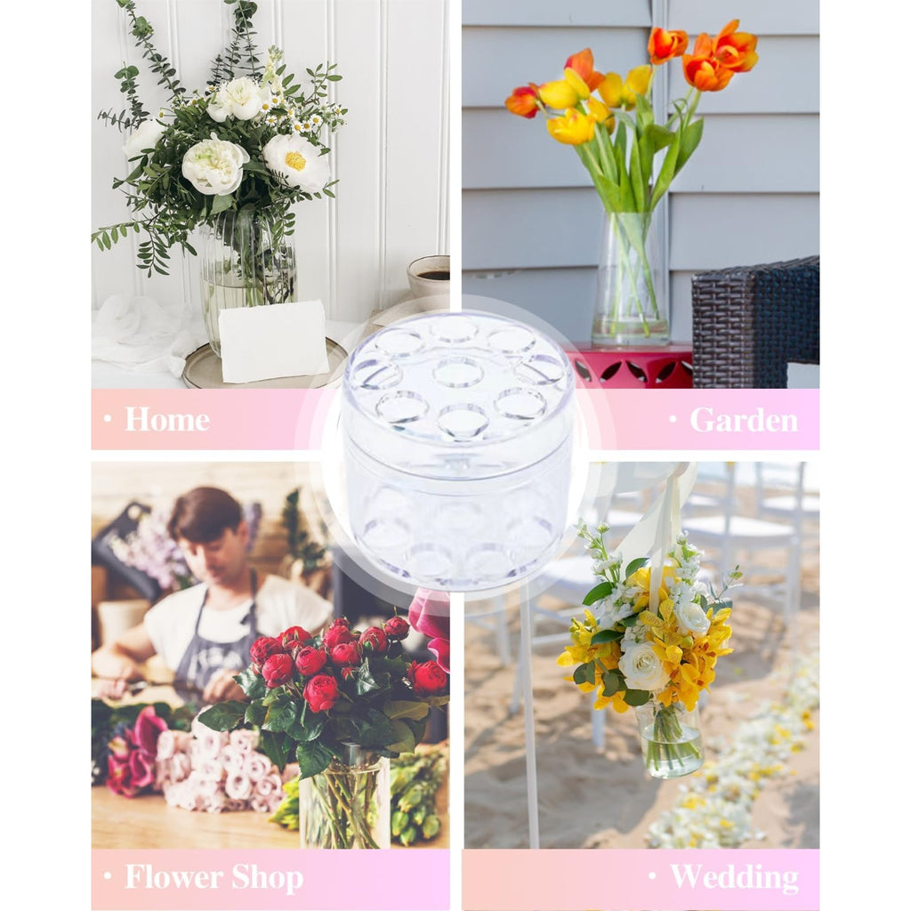 Clear Spiral Ikebana Stem Holder