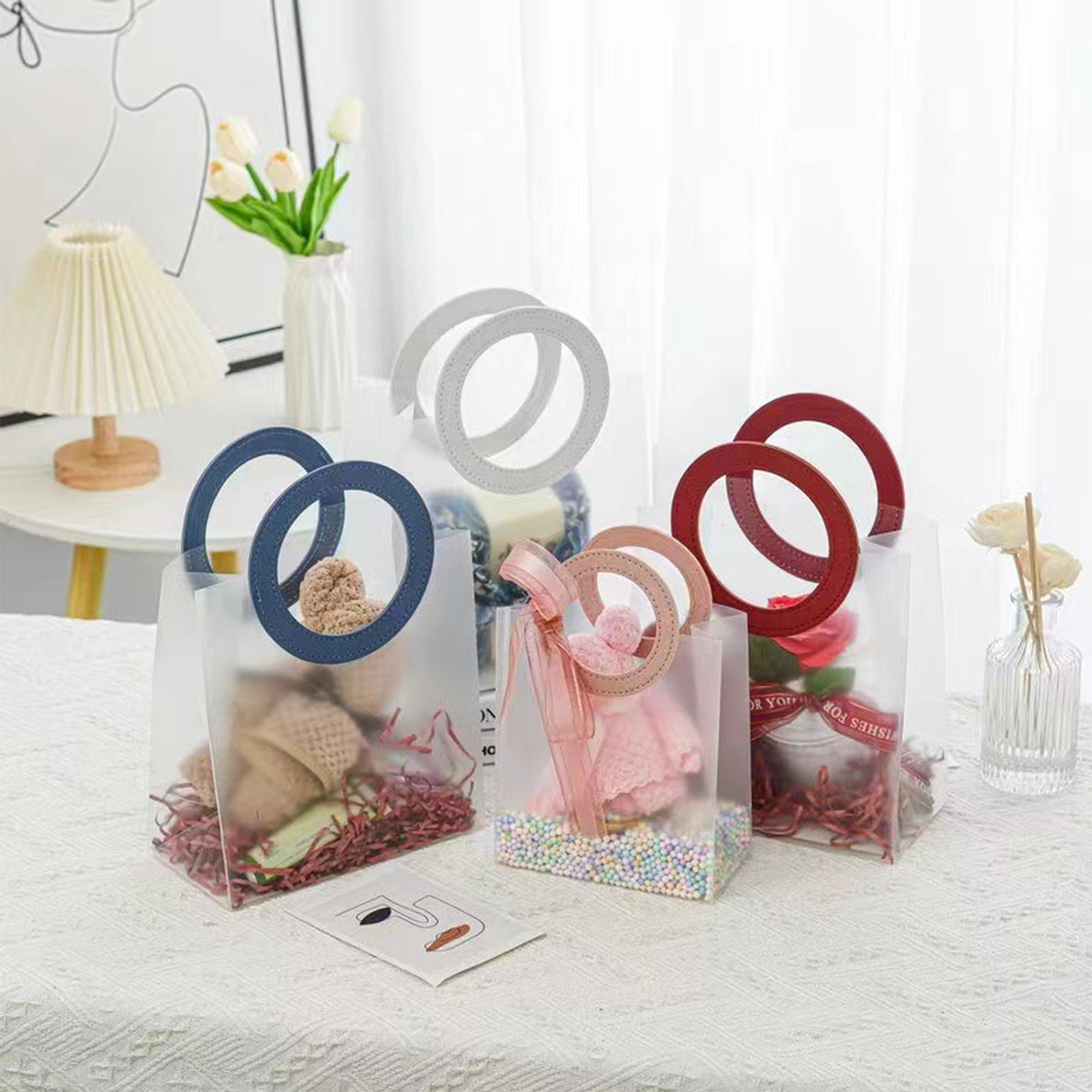 Plastic Transparent Wedding Birthday Gift Bag