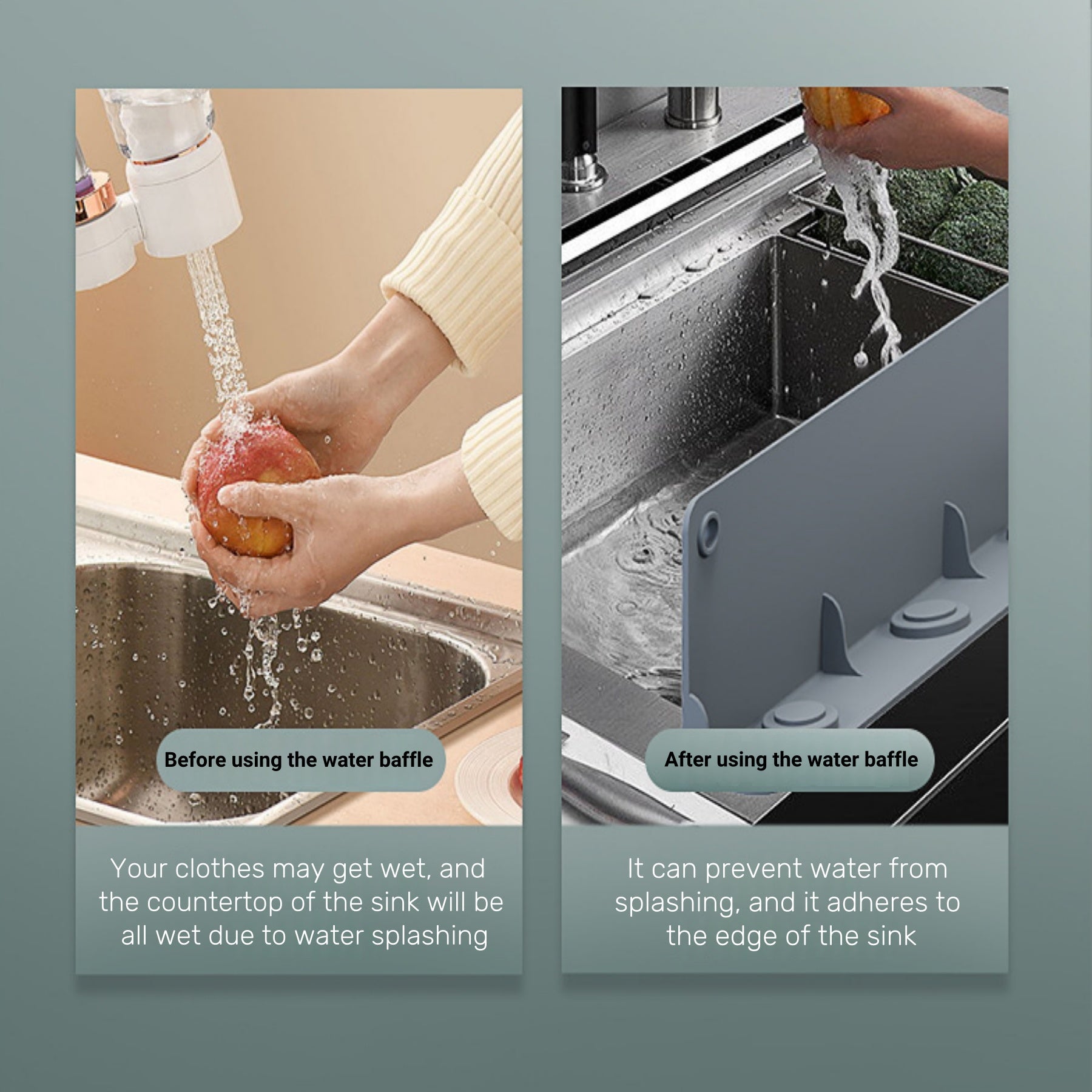 Silica Gel Water Baffle For Vegetable - Washing Sink
