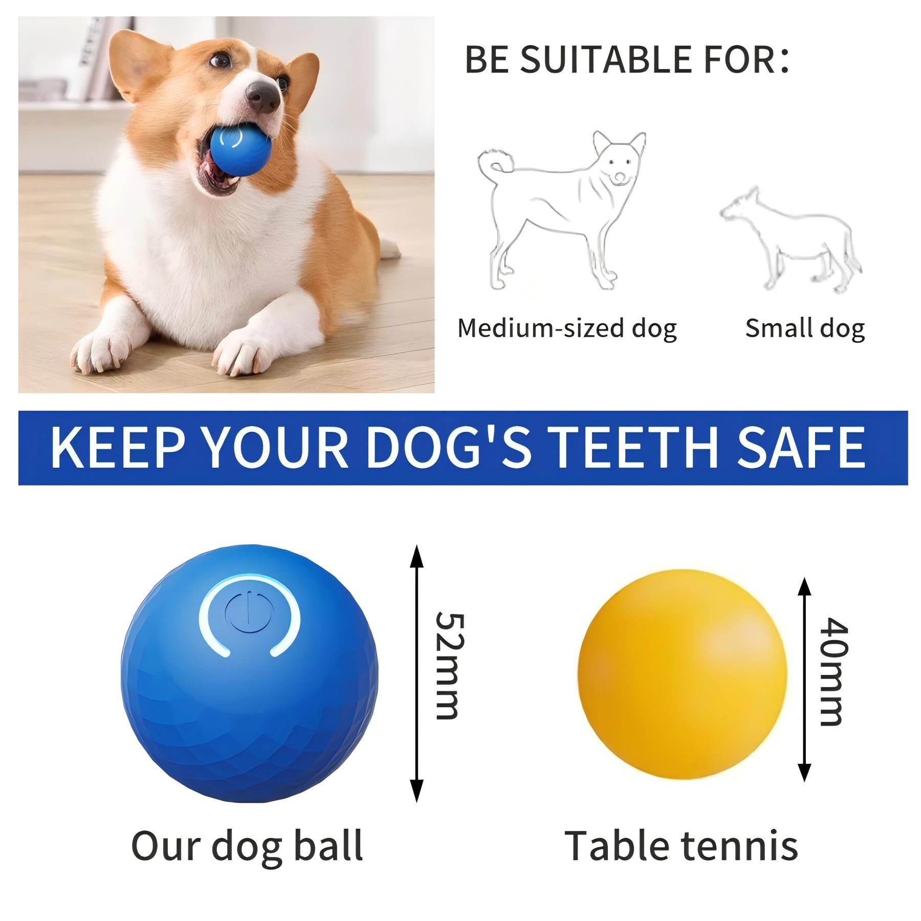 Automatic Moving Bouncing Electric Dog Ball