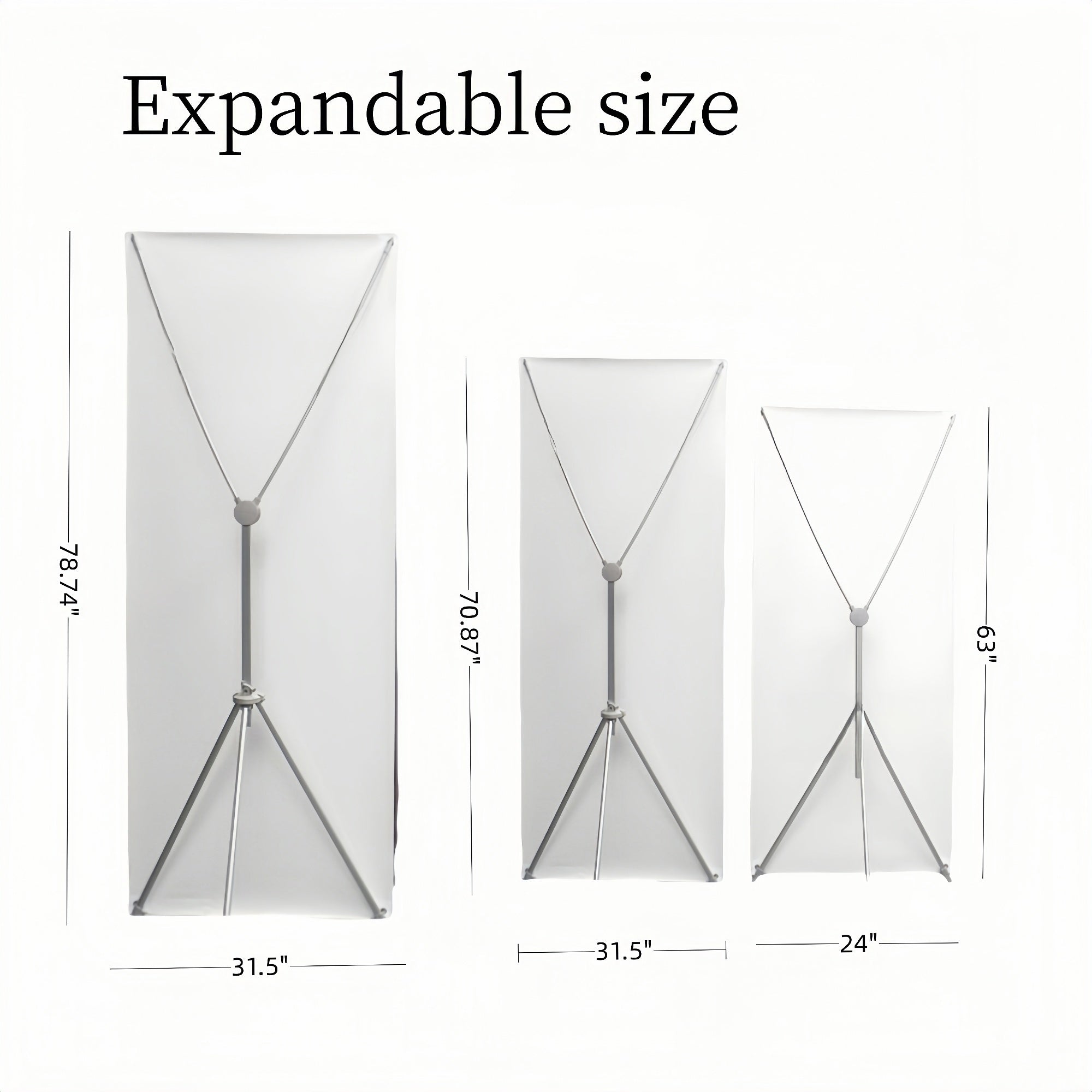 Retractable American Style X Display Stand Made Of Aluminum Alloy