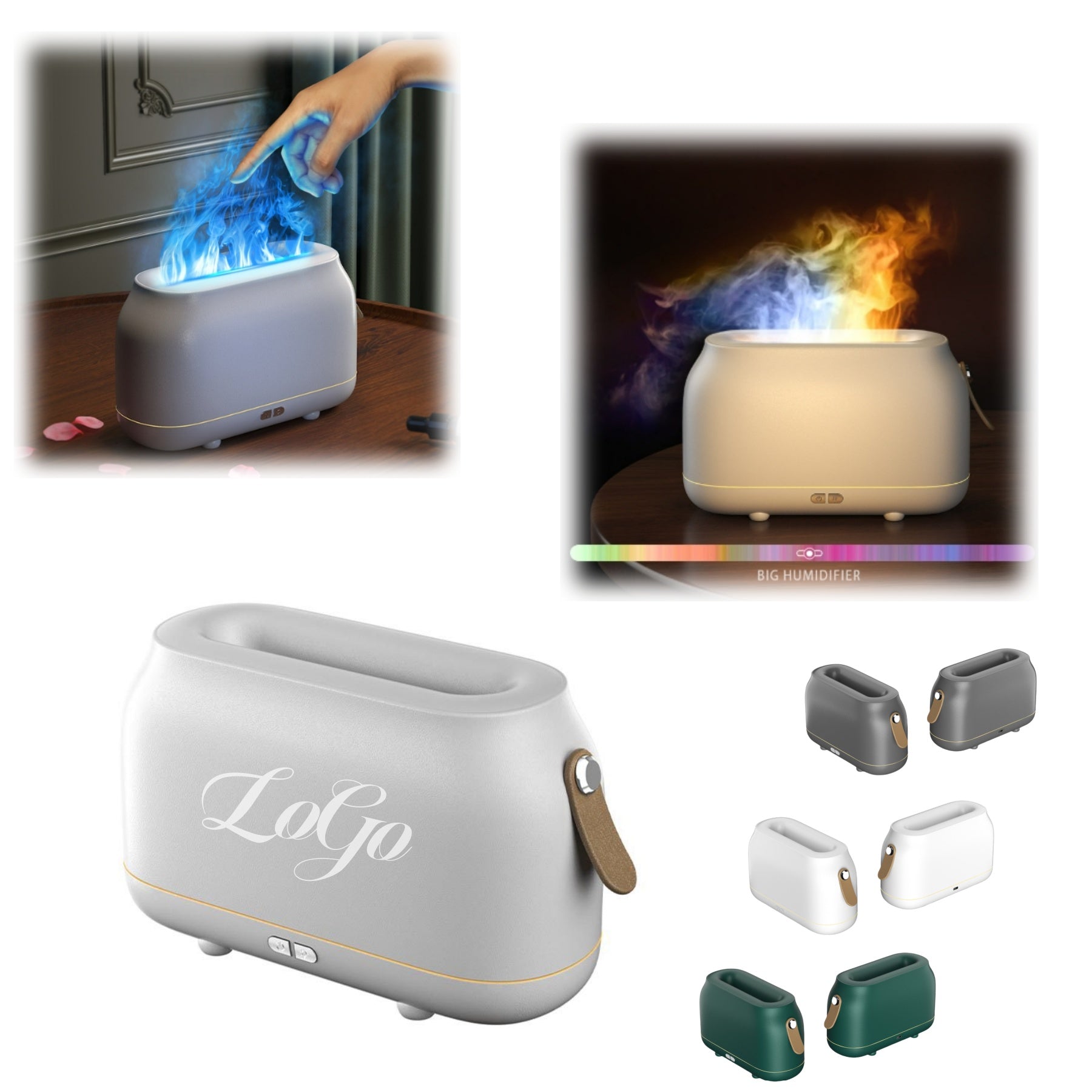 Usb Powered Aromatherapy Flame Humidifier