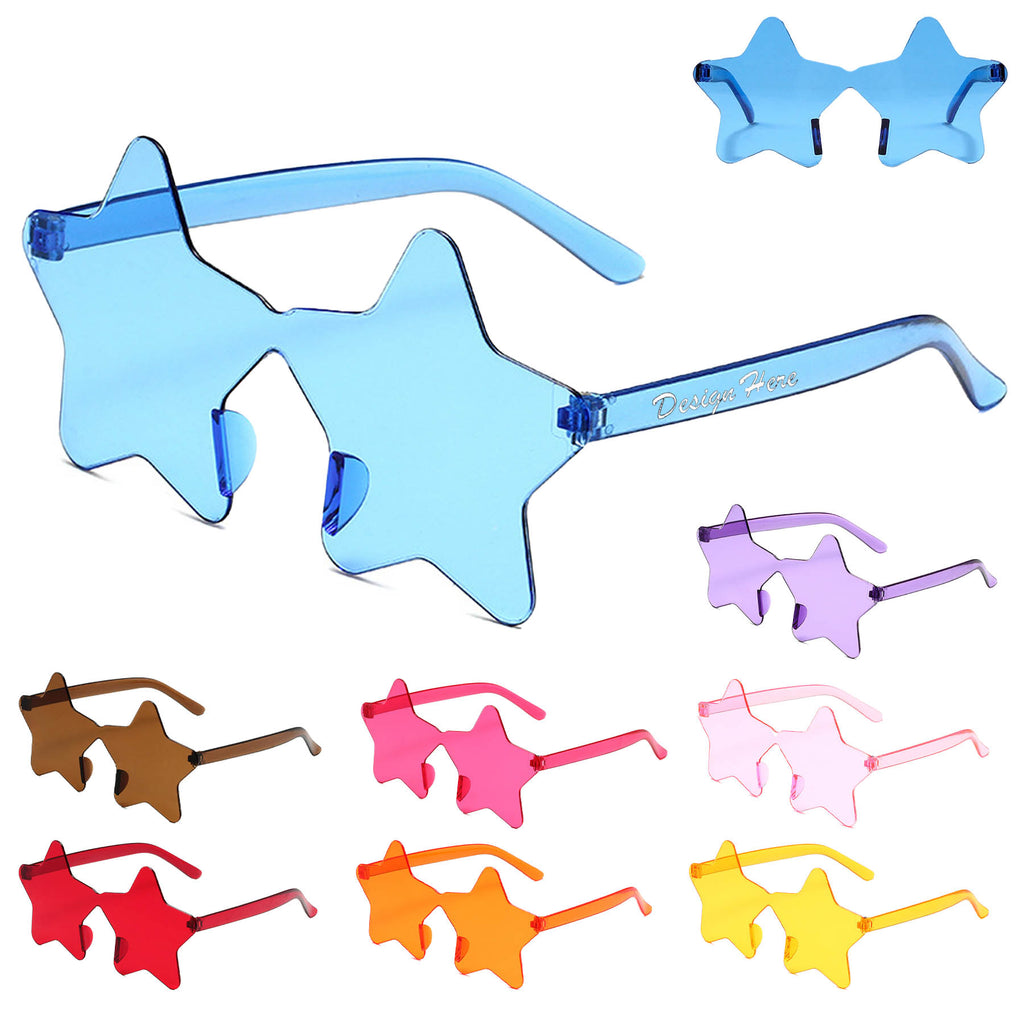 Rimless Star Shaped Sunglasses