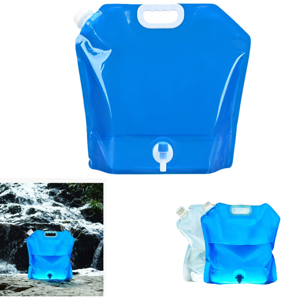 Collapsible 10L Water Bag Camping Faucet For Rv Hiking