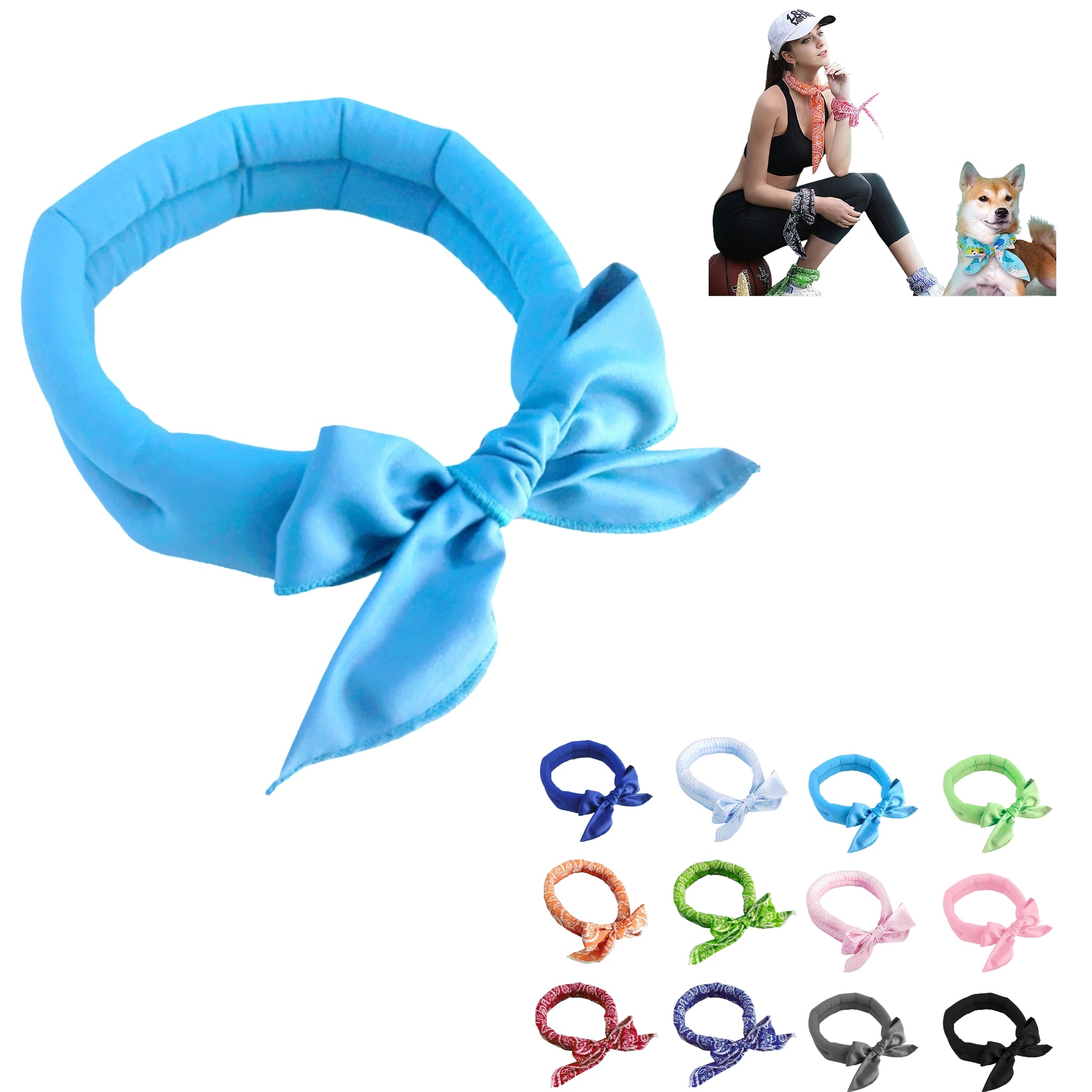 Cooling Bandana Neck Paisley Evaporative Summer Sport Pet