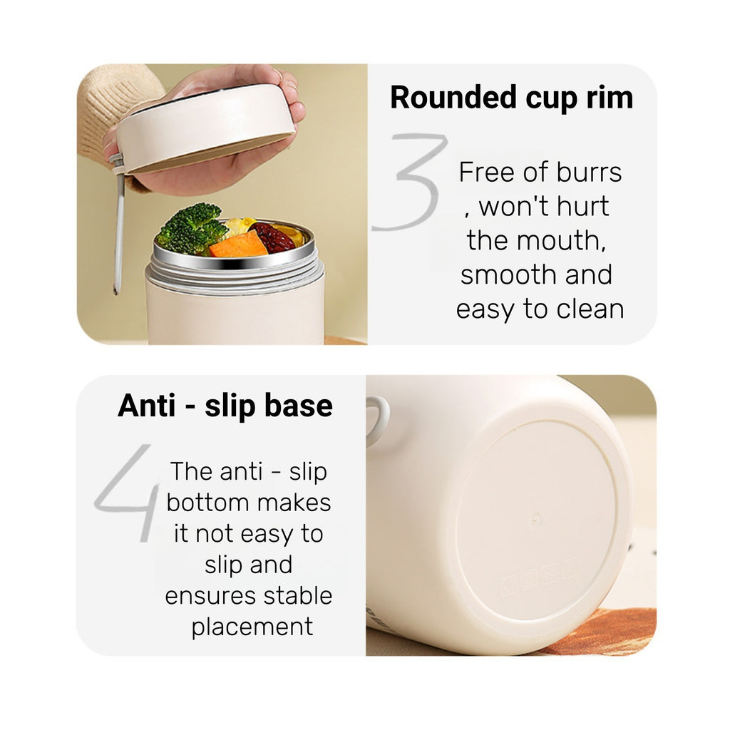 Insulated Cup With A Spoon