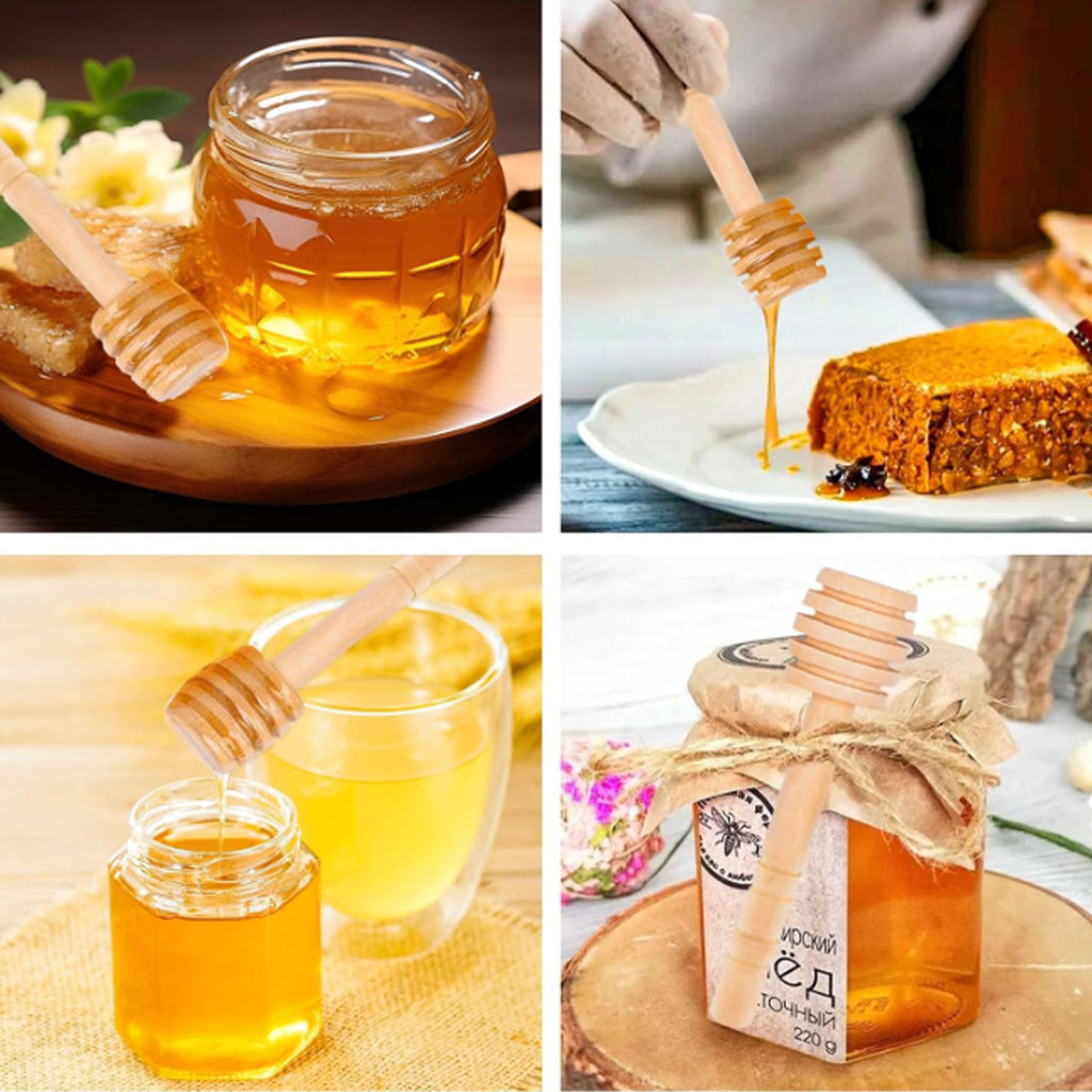 Wooden Honey Dipper Stick