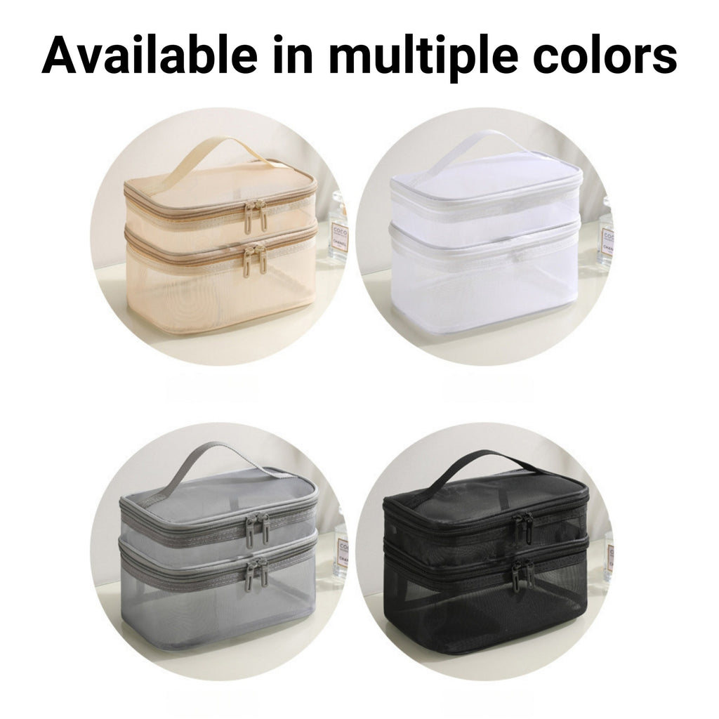 Mesh Cosmetic Organizer Bag
