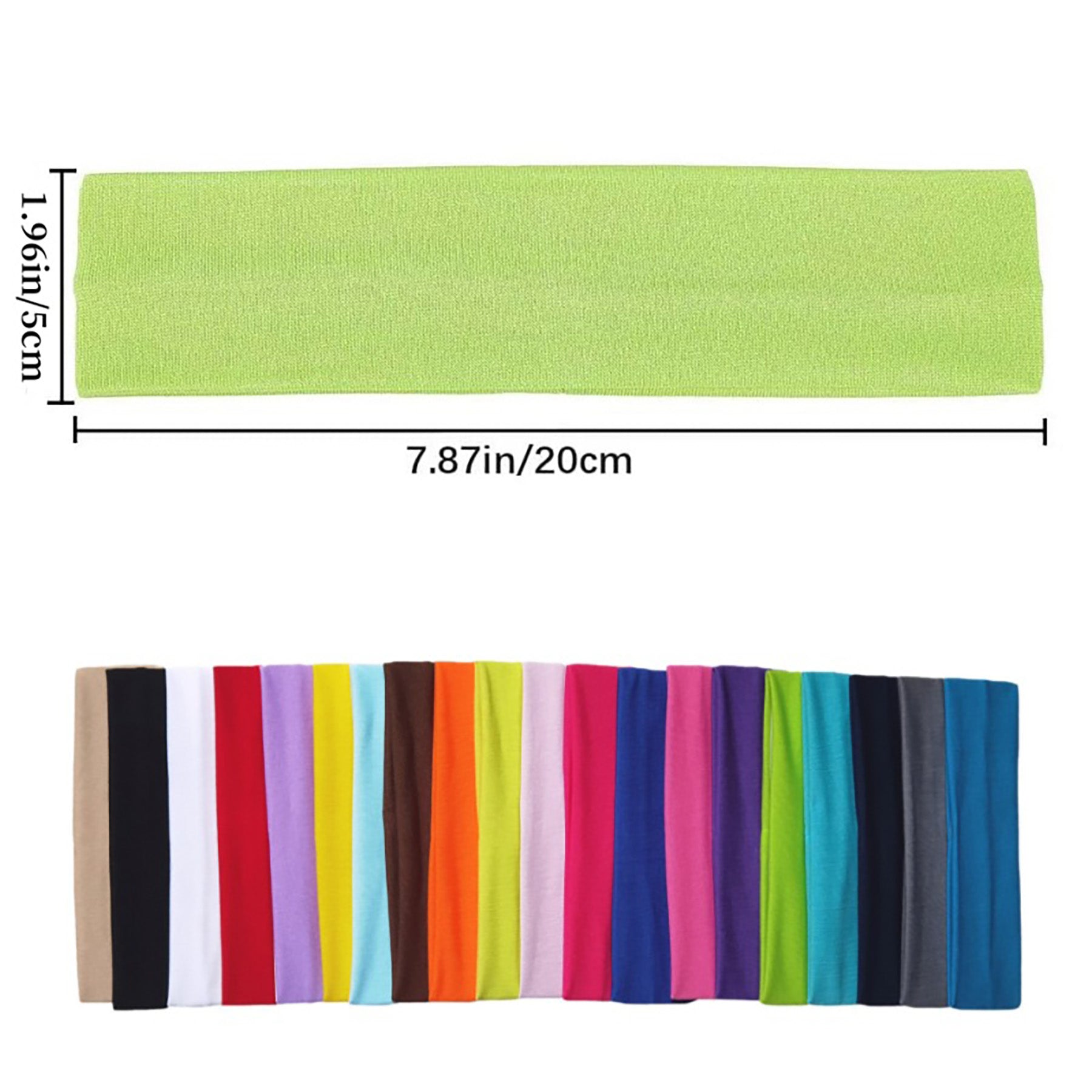 Solid Colour High Stretch Headband Yoga Exercise Hair Band