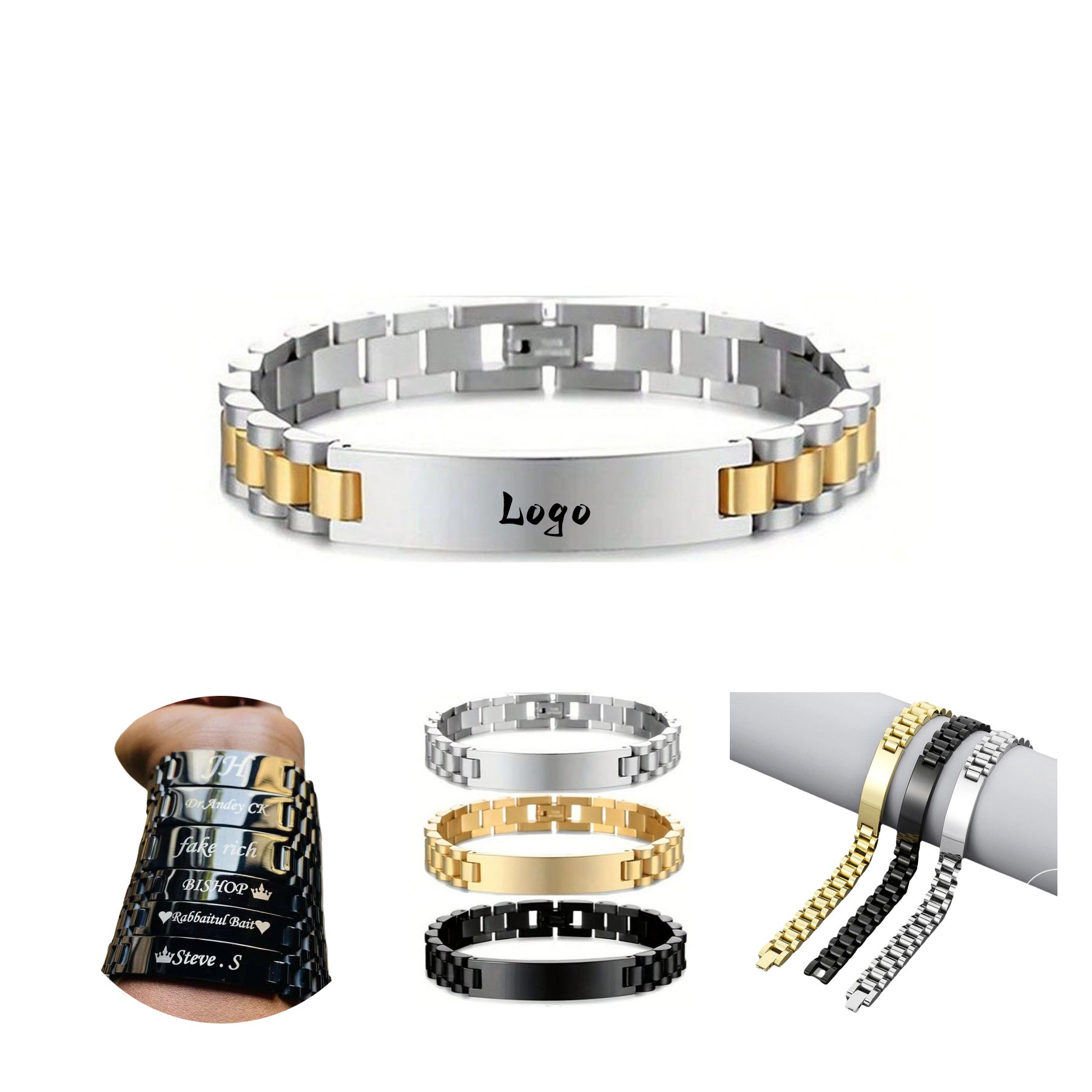 Stainless Steel Watch Strap Bracelet
