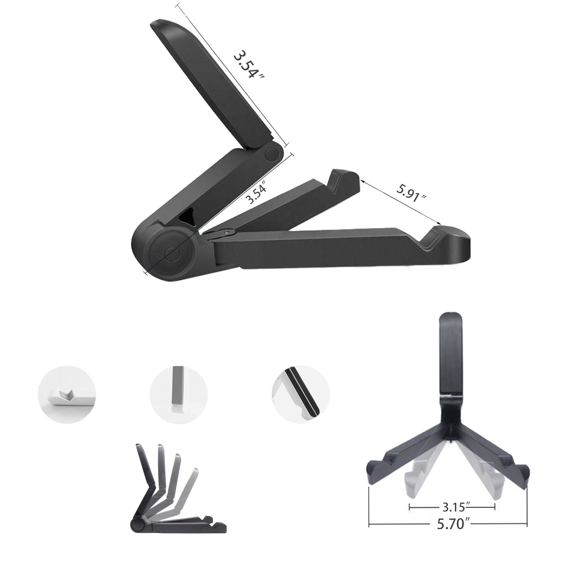 Multi-Angle Folding Phone/Tablet Stand