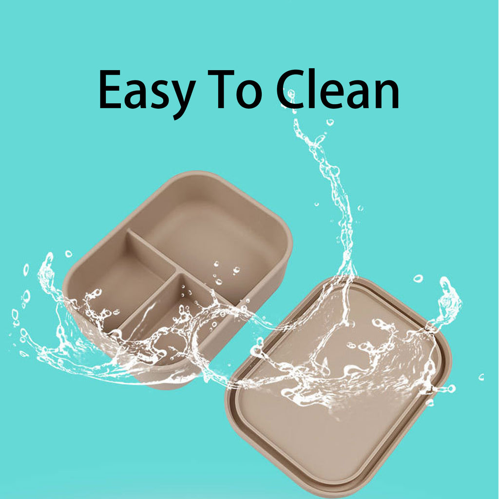 3 Compartments Silicone Lunchbox