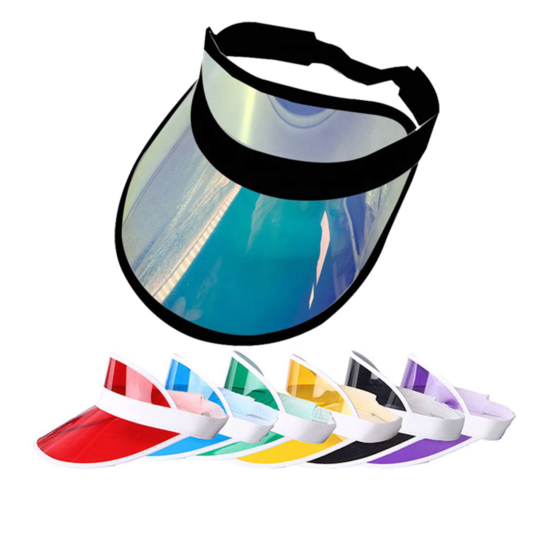 Plastic Clear Sun Visor UV Protection Hat