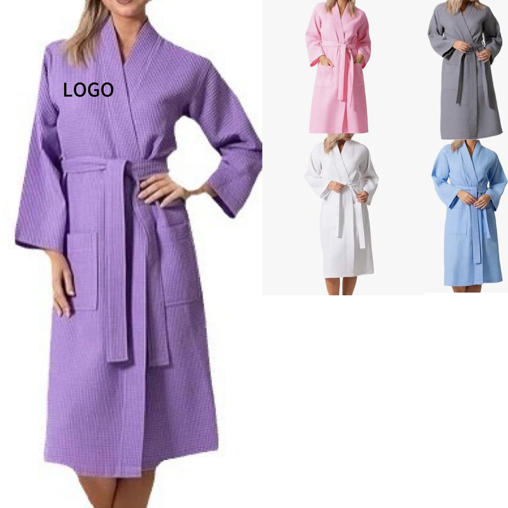Waffle Knit Bathrobe