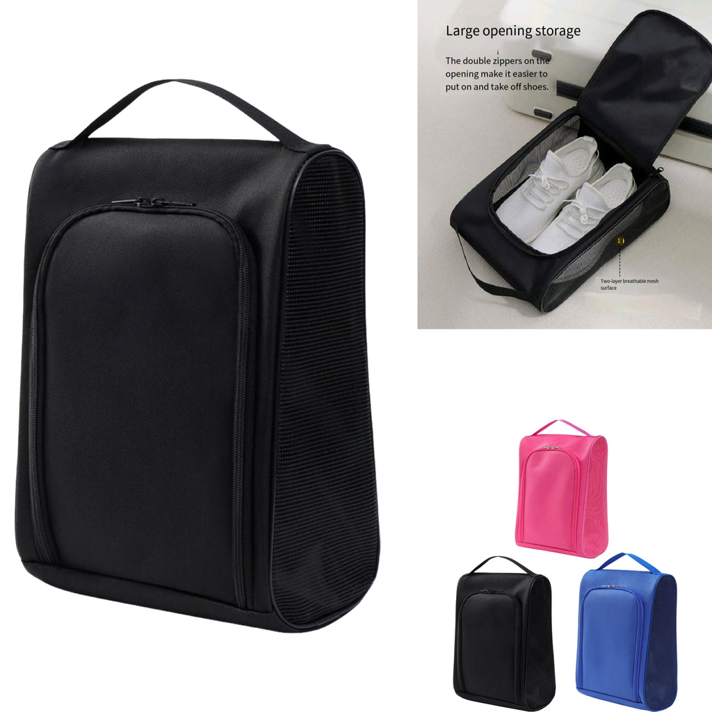 Dual Zipper Ventilated Shoe Bag Travel Separate Athletic