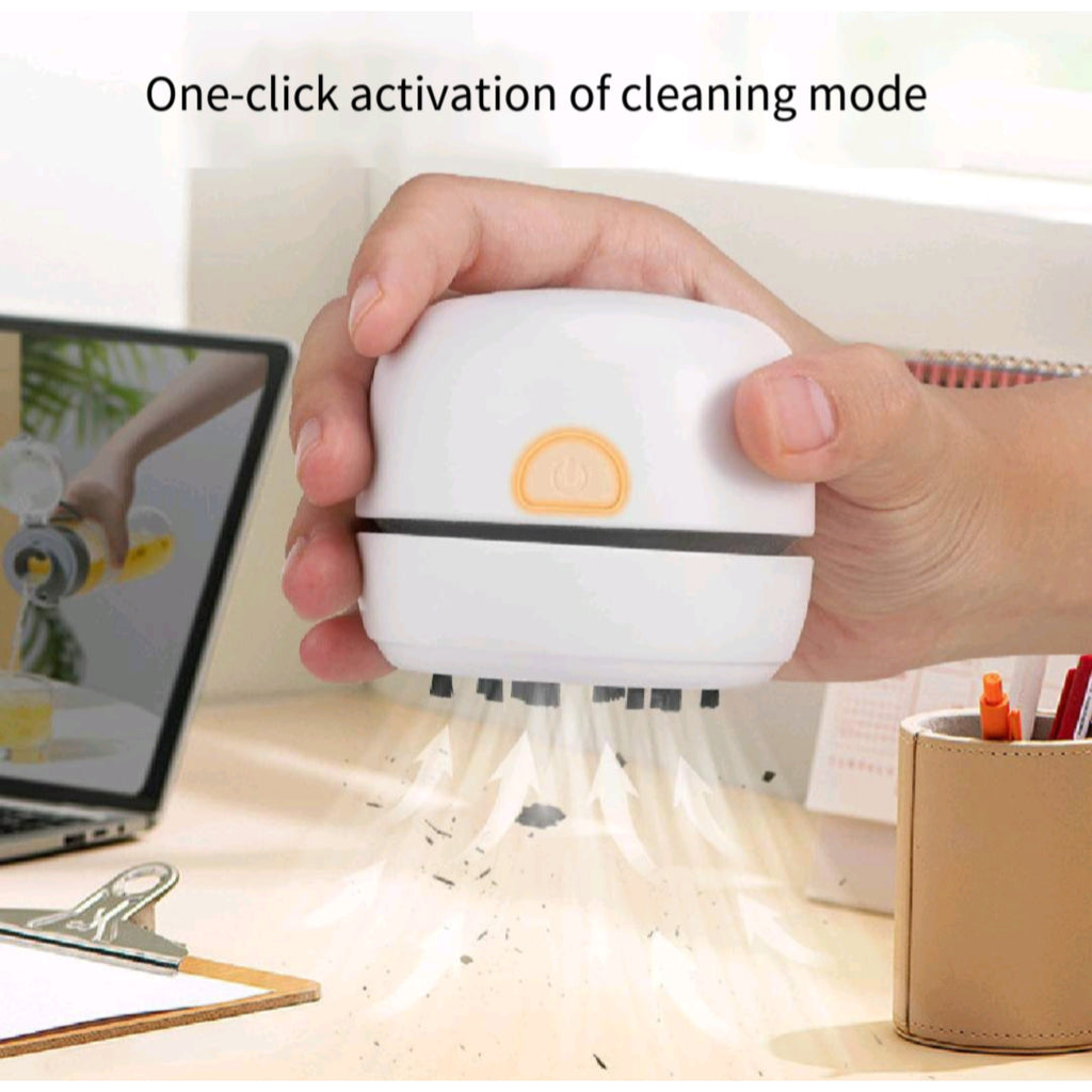 Cordless Mini Vacuum Strong Clean Desk Keyboard Eraser Dust