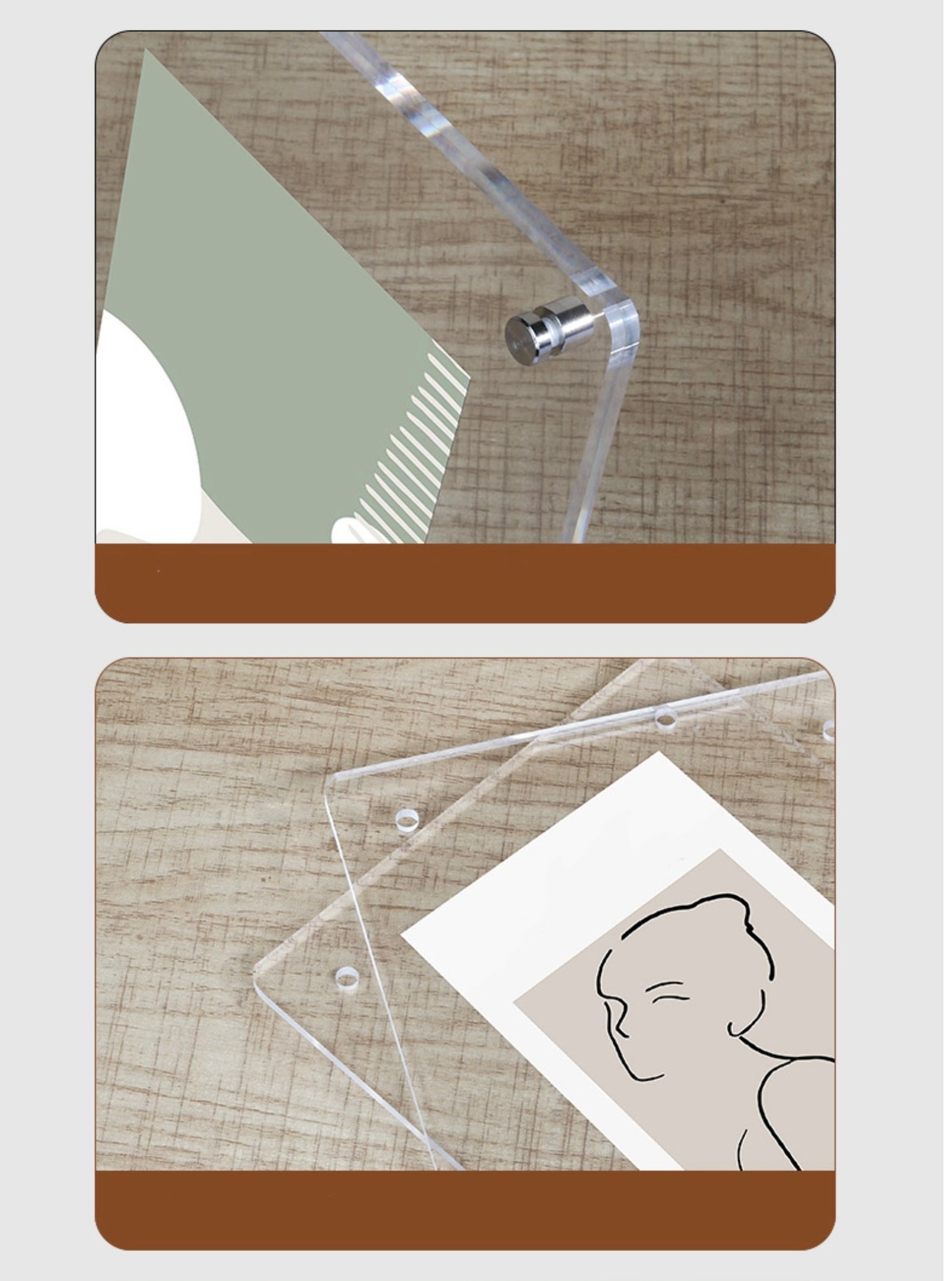 Acrylic Crystal Tabletop Photo Frame