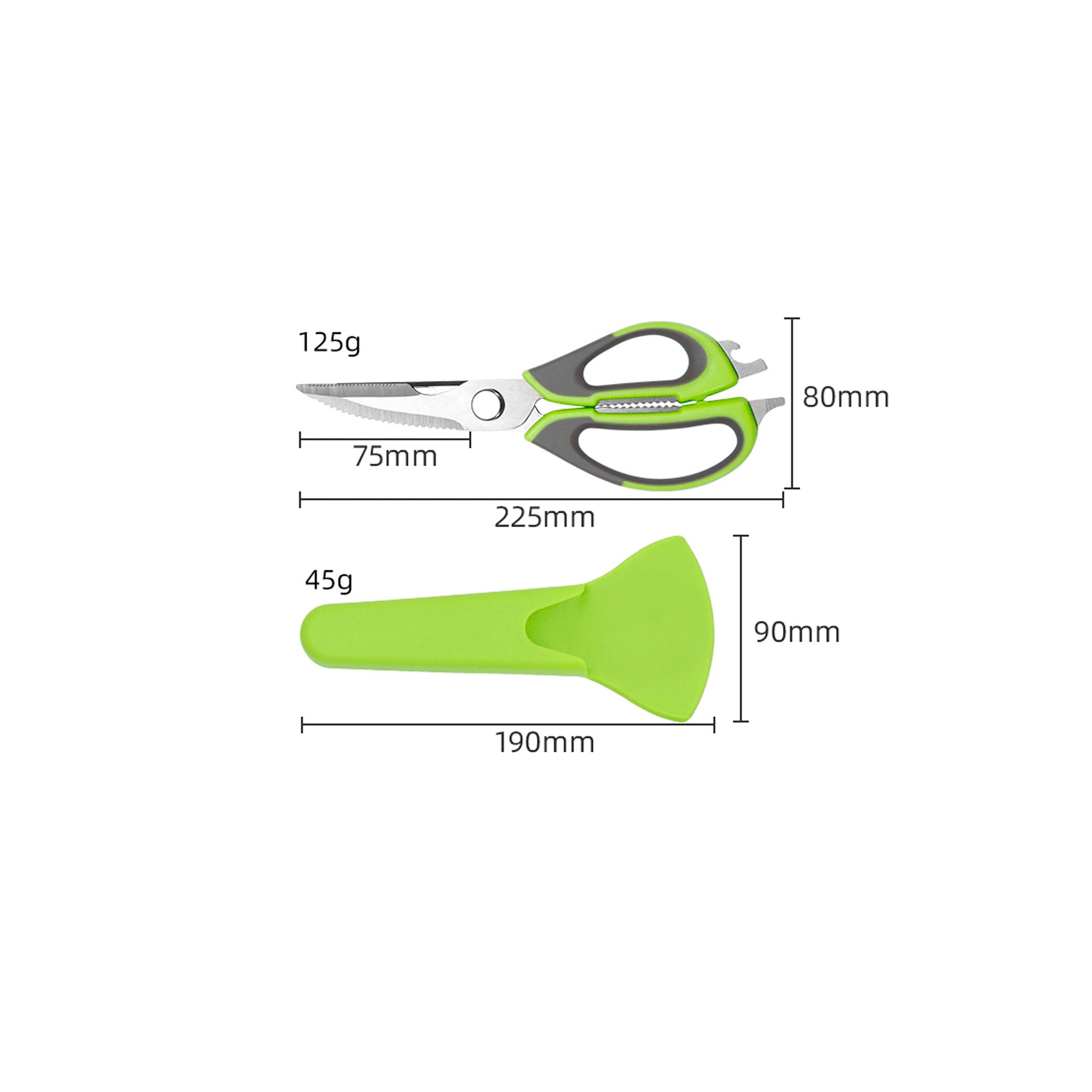 Kitchen Scissors With Magnetic Holder