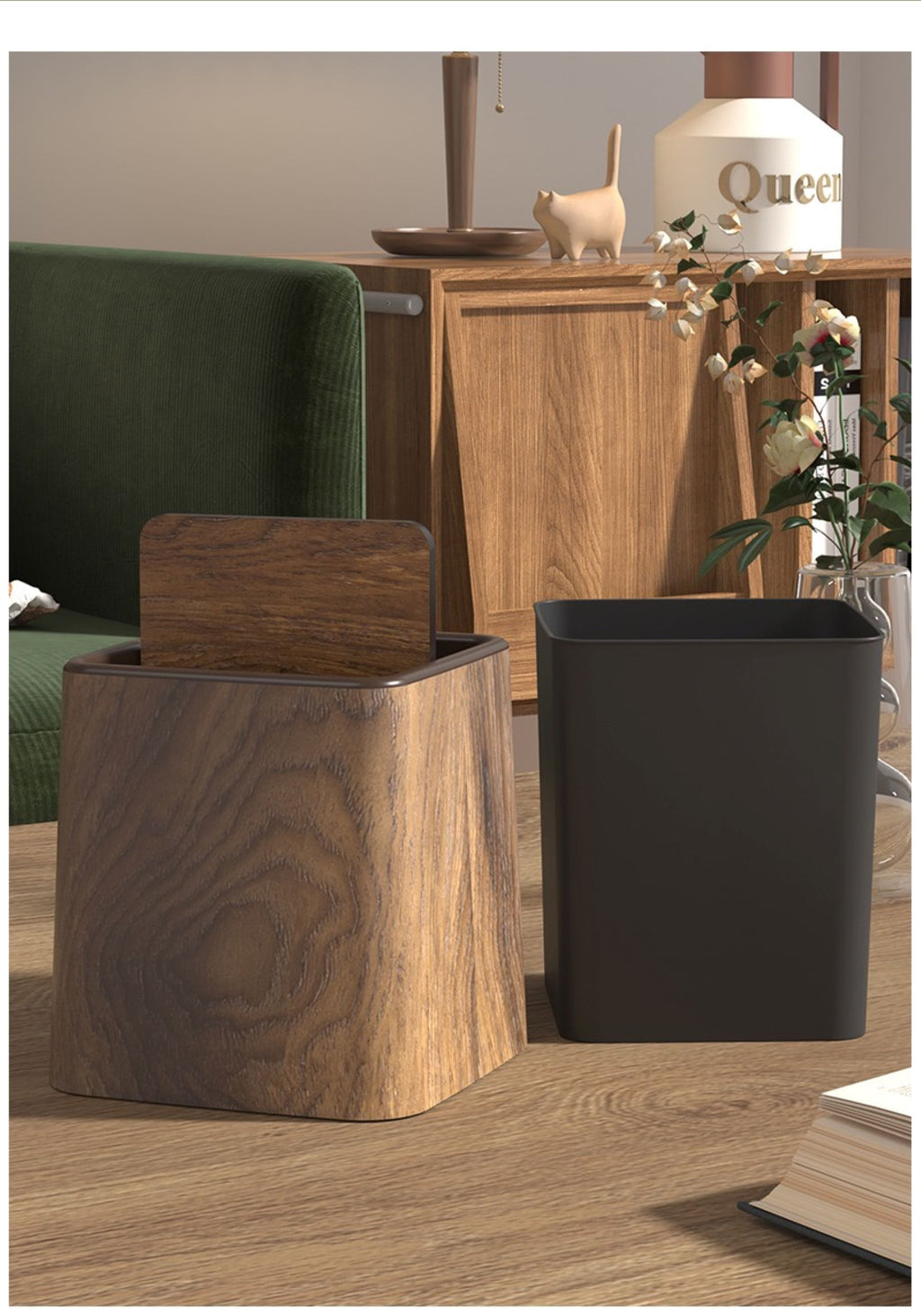 Desktop Wood-grain Storage Box