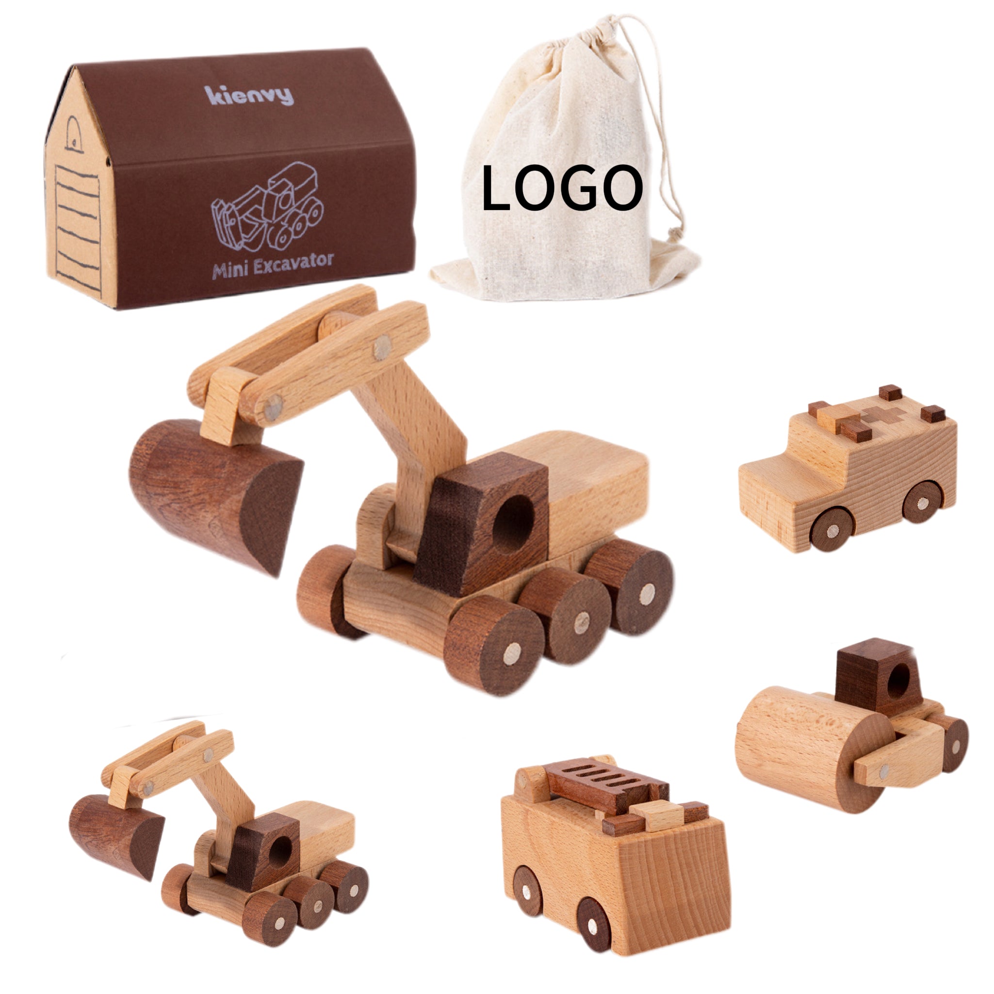 Solid Wood Car Model Toy