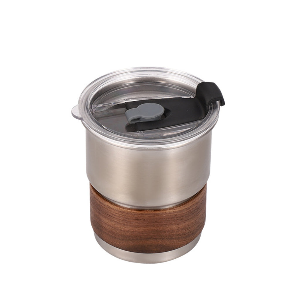 Camping Mug With Heatproof Wooden Sleeve