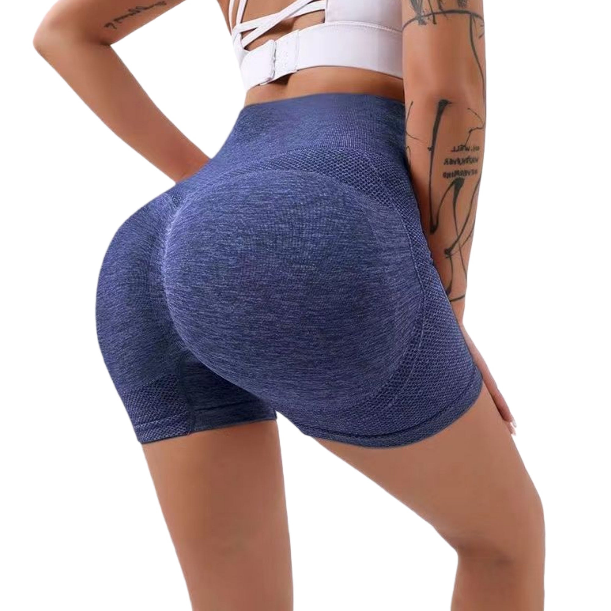 Women's High Waisted Push Up Athletic Shorts