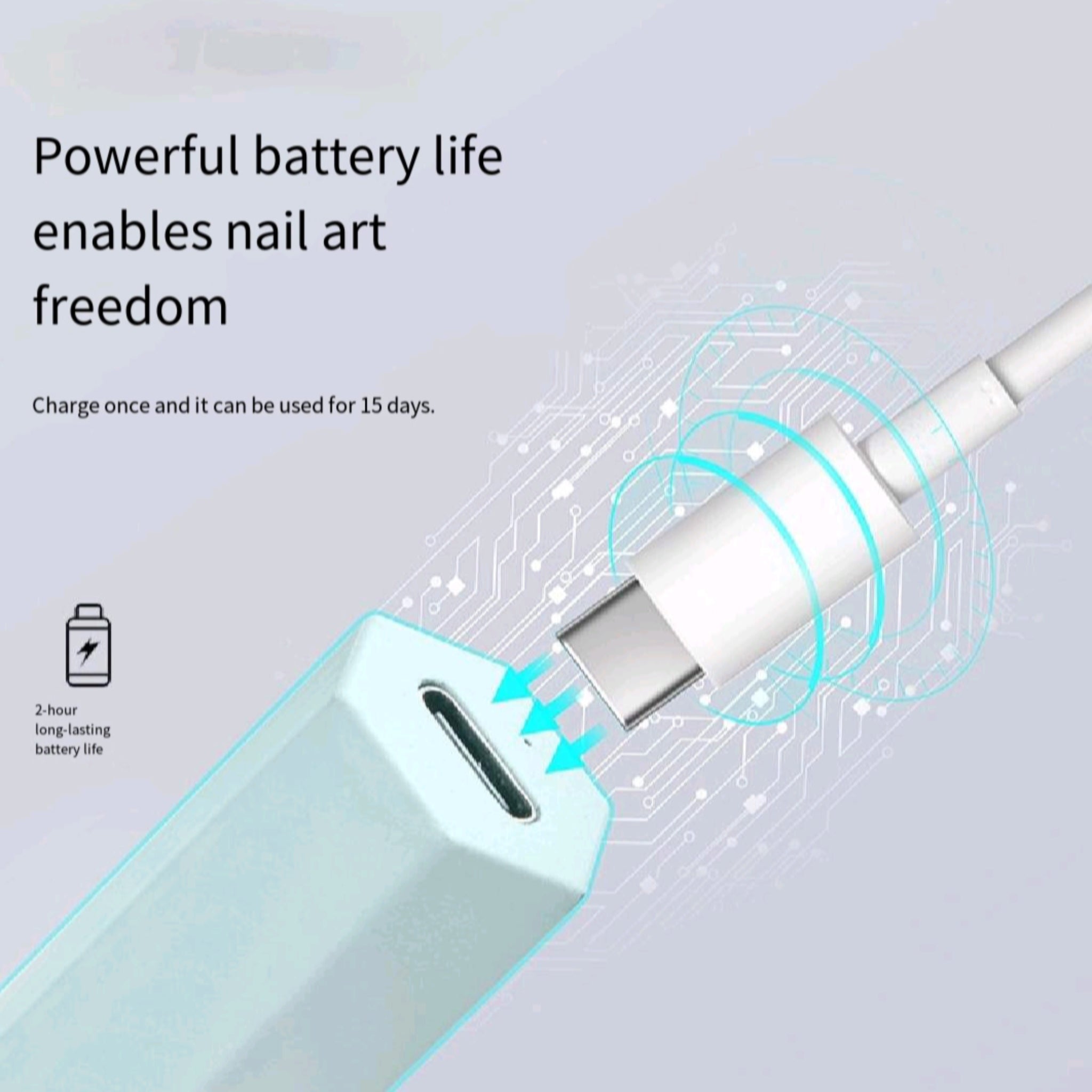 Portable Cordless Nail Lamp Rechargeable Mini LED Fast Cure