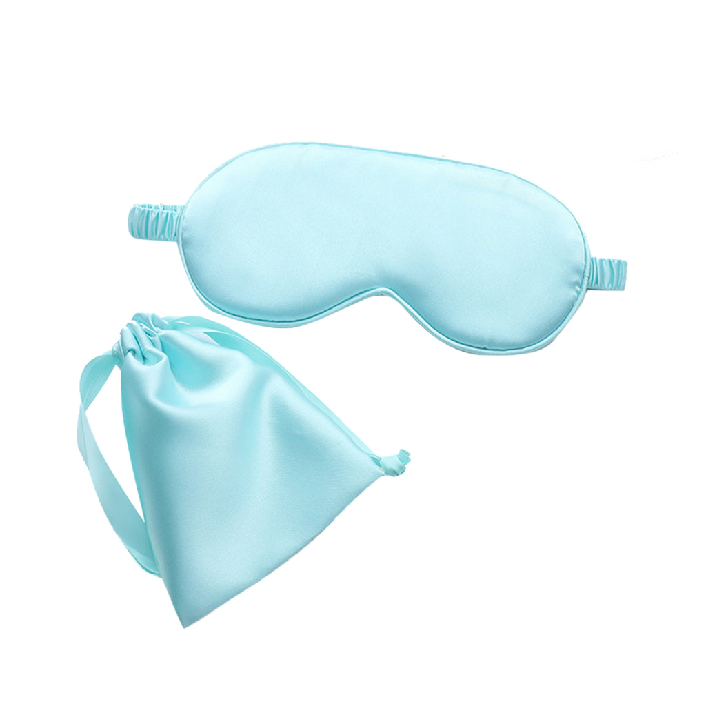 Imitation Silk Storage Eye Mask Cloth Bag Two-Piece Set