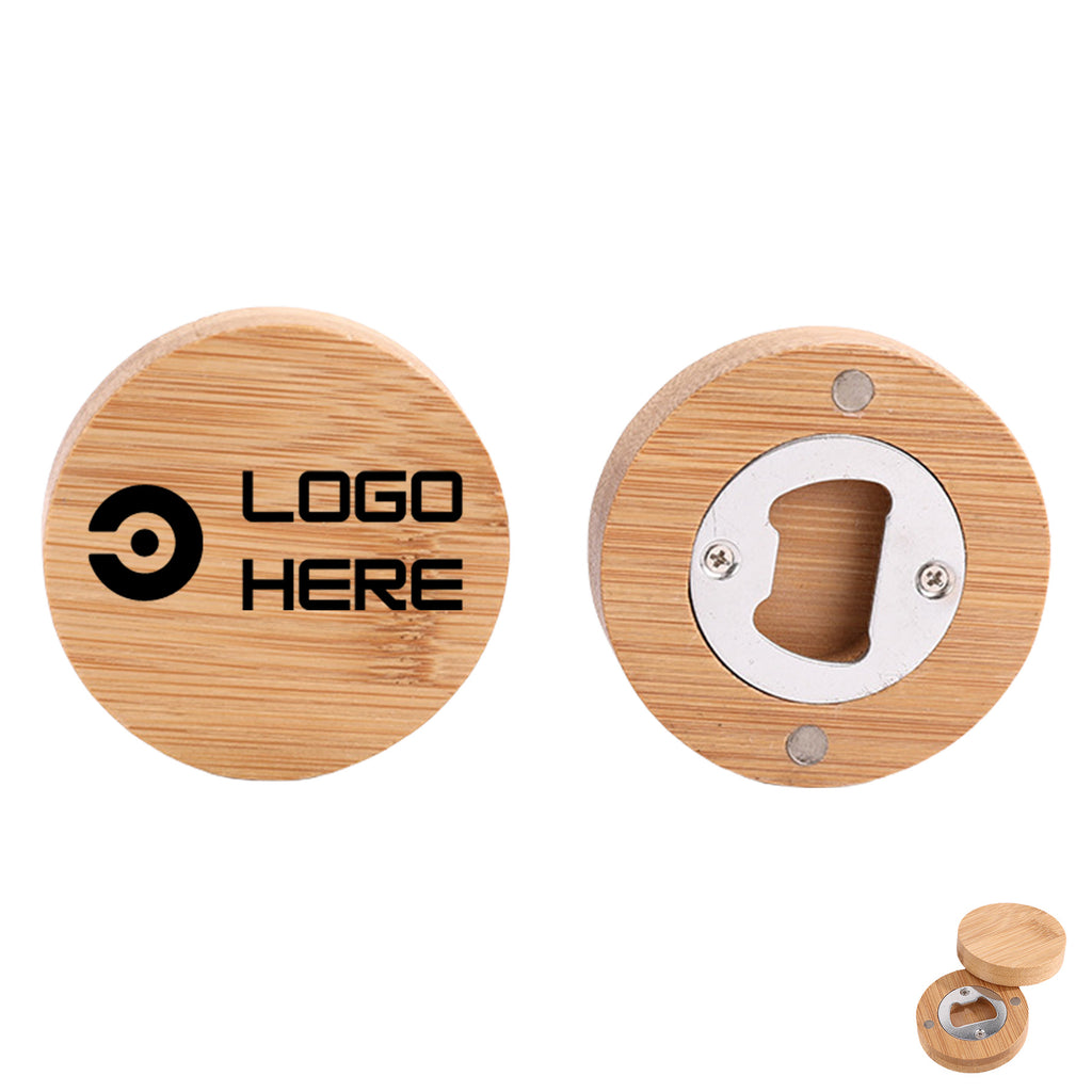 Magnetic Bamboo Beer Bottle Opener