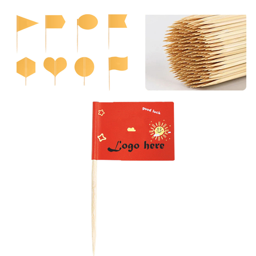 Custom Full Color Imprint Cocktail Flag