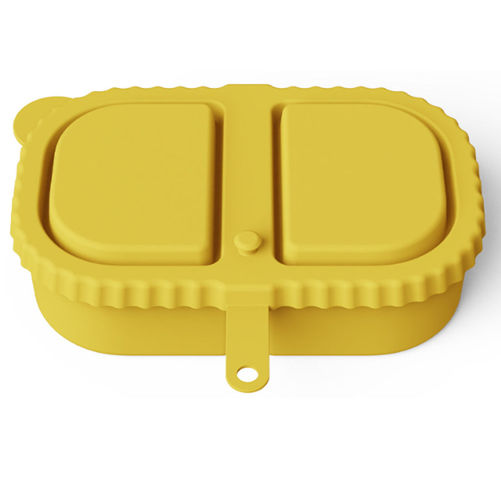 Silicone Double Compartment Condiment Container with Lid